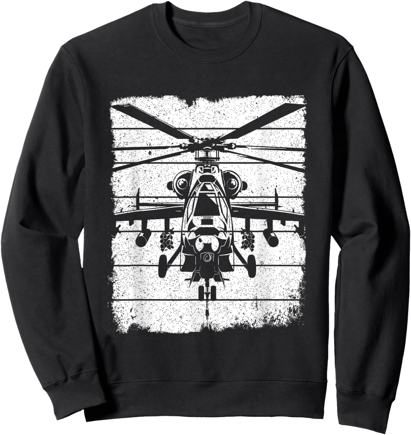 Fighter Helicopter Sweatshirt - Sweatshirt | Black