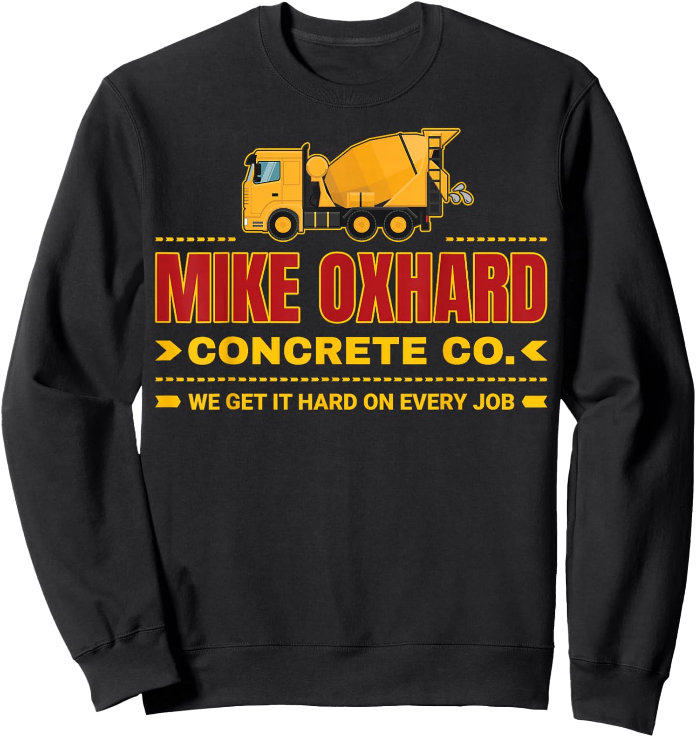 Mike Oxhard Funny Adult Humor Pun Innuendo Joke Gag Gifts Sweatshirt - Sweatshirt | Black