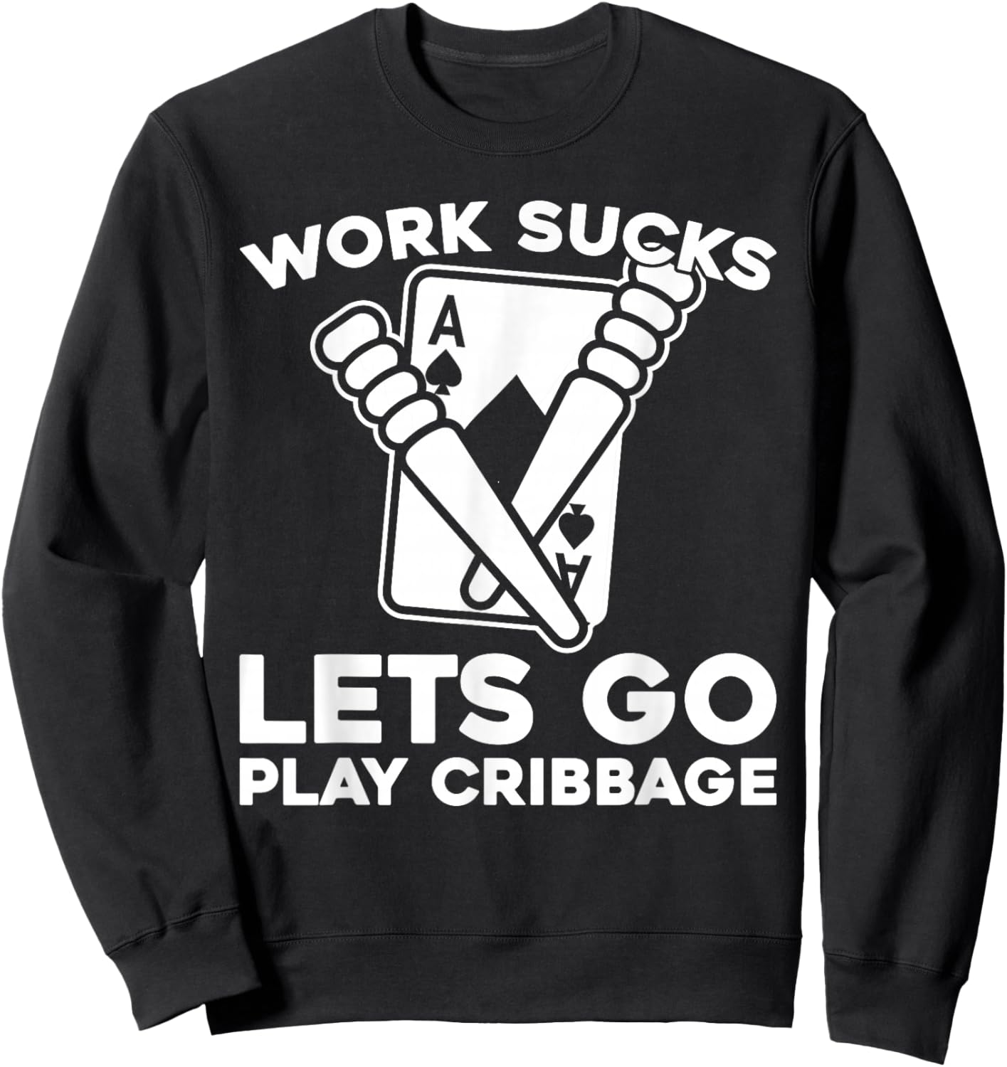 Counting - Board Pegs Card Games Cribbage Sweatshirt - Sweatshirt | Black