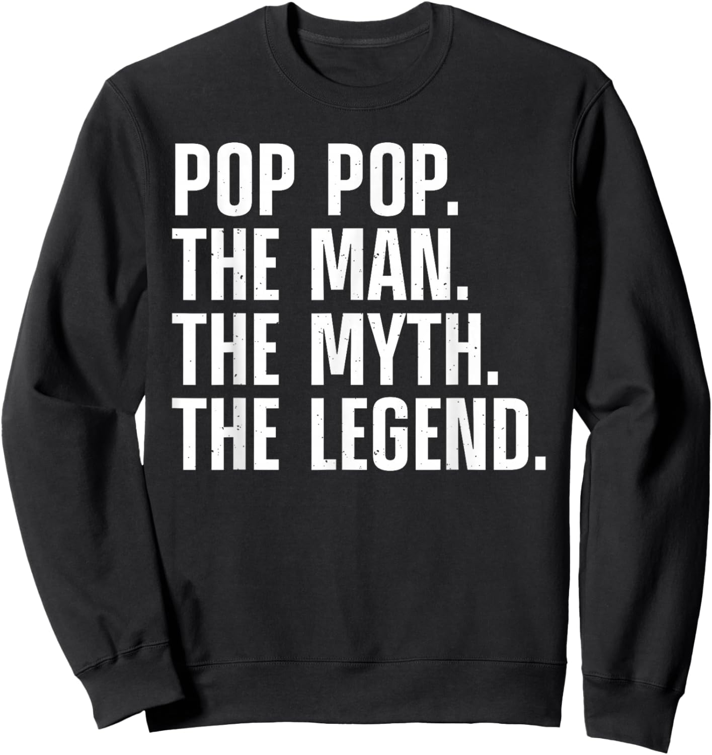 Pop Pop Art For Grandpa Grandfather From Grandkids Pop Pop Sweatshirt - Sweatshirt | Black