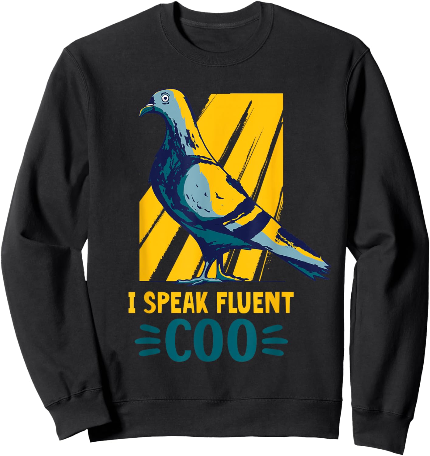 Birdwatching Pigeon Lover Sweatshirt - Sweatshirt | Black