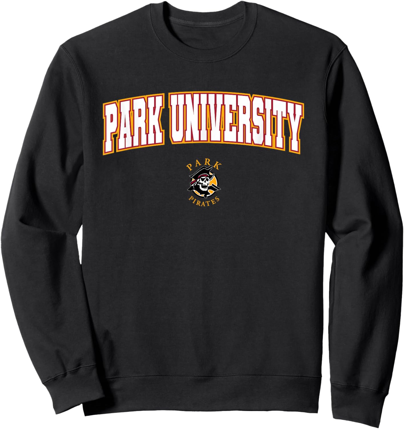 Park University Pirates Arch Logo Sweatshirt - Sweatshirt | Black