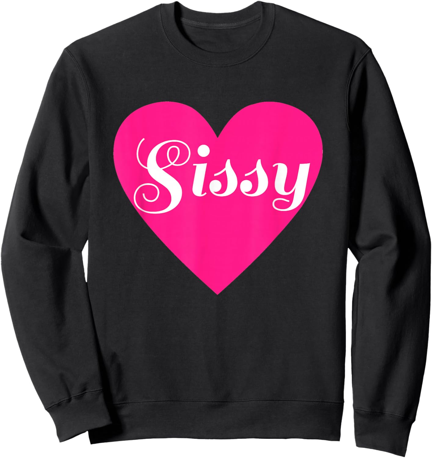 Sissy Love Heart Sissification Femdom Femboy Maid Sweatshirt - Sweatshirt | Black
