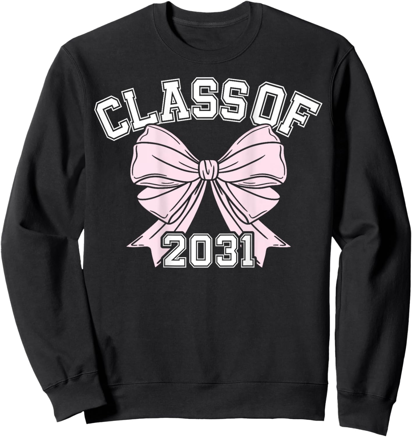 Class Of 2031 Coquette Bow Class Of Sweatshirt - Sweatshirt | Black