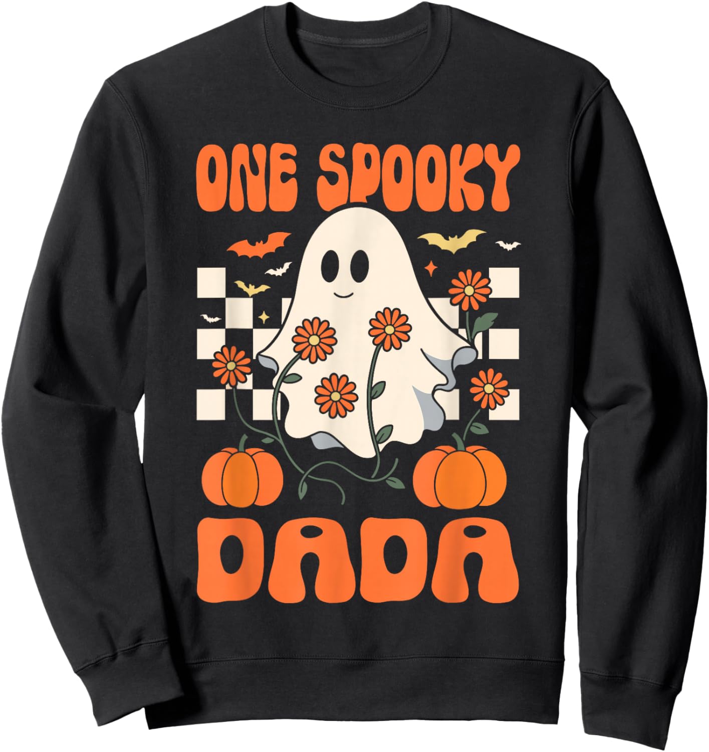 One Spooky Dada Matching Family Halloween Costumes Sweatshirt - Sweatshirt | Black