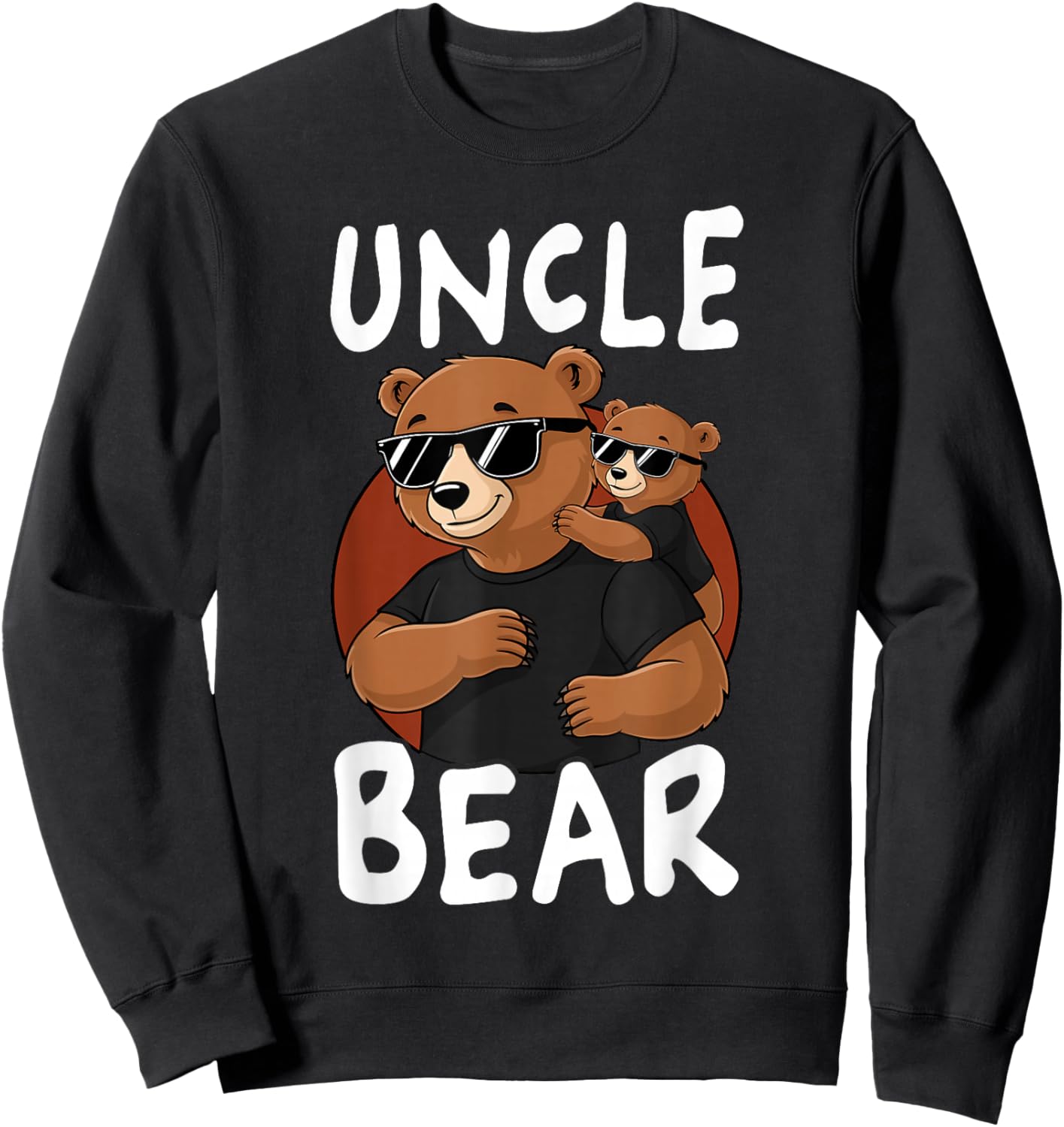 Cool Uncle Bear Family Bears Sweatshirt - Sweatshirt | Black