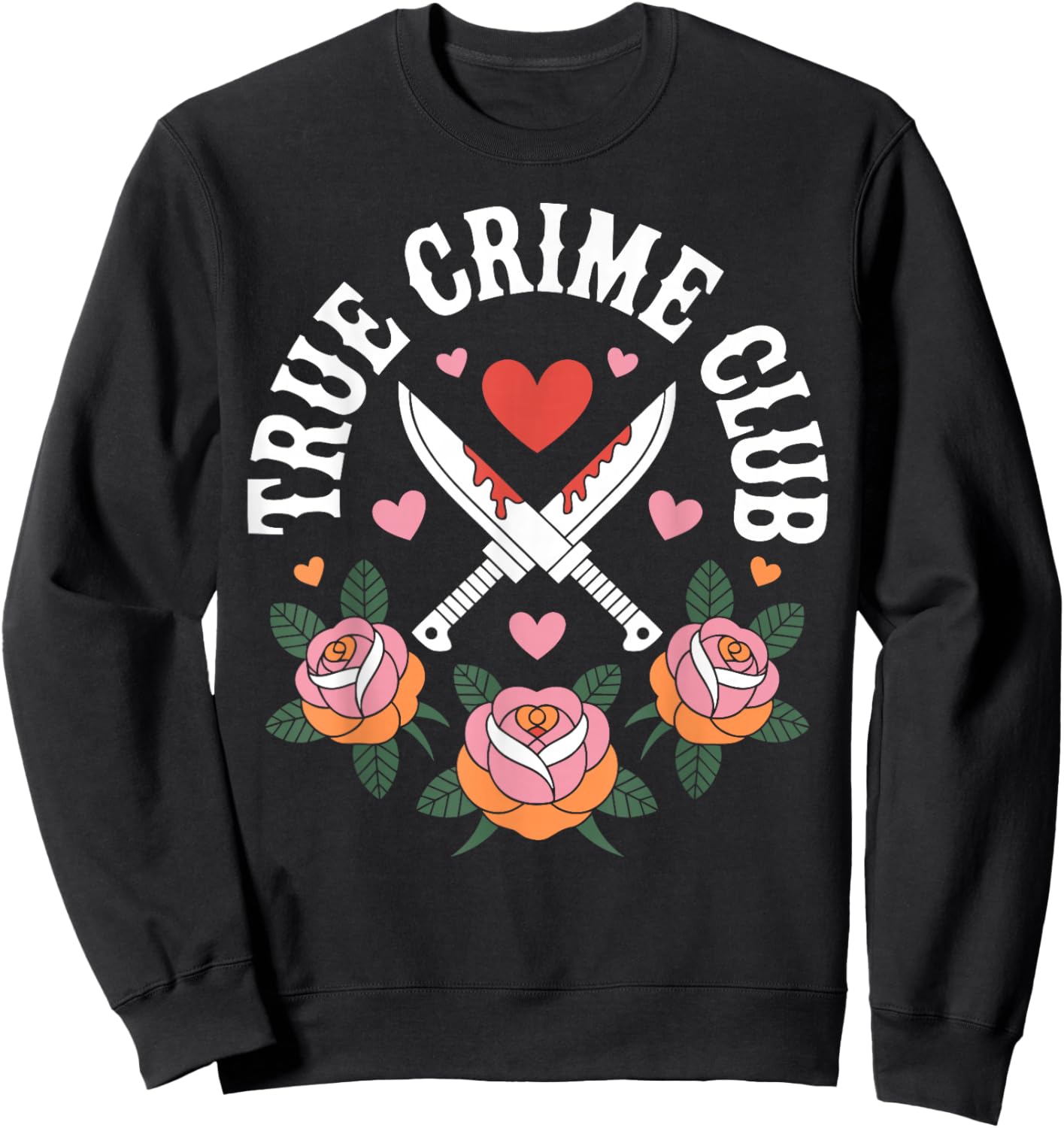 True Crime Club Podcast Lover Murder Mystery Sweatshirt - Sweatshirt | Black