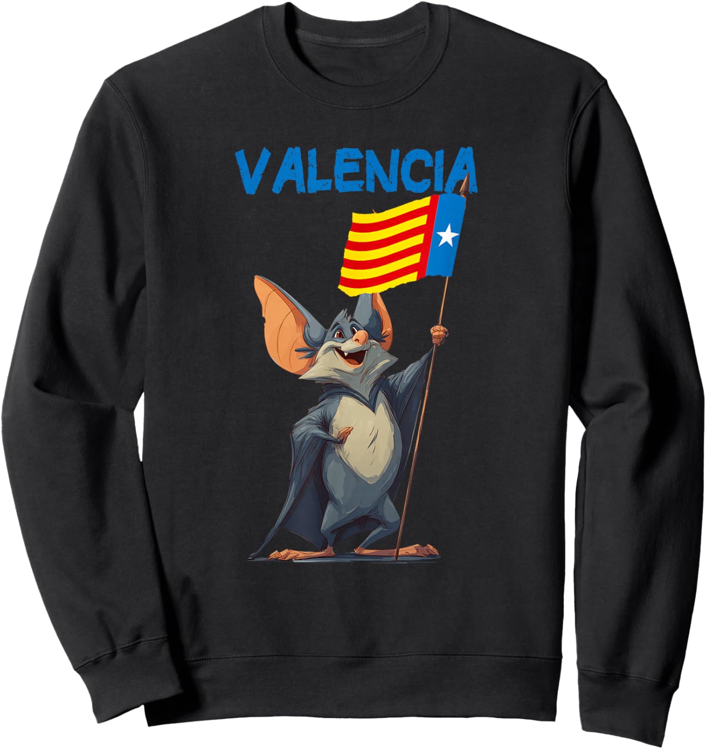Costume de Chauve-Souris Valencia Cool pour Adultes et Enfants Sweatshirt - Sweatshirt | Black