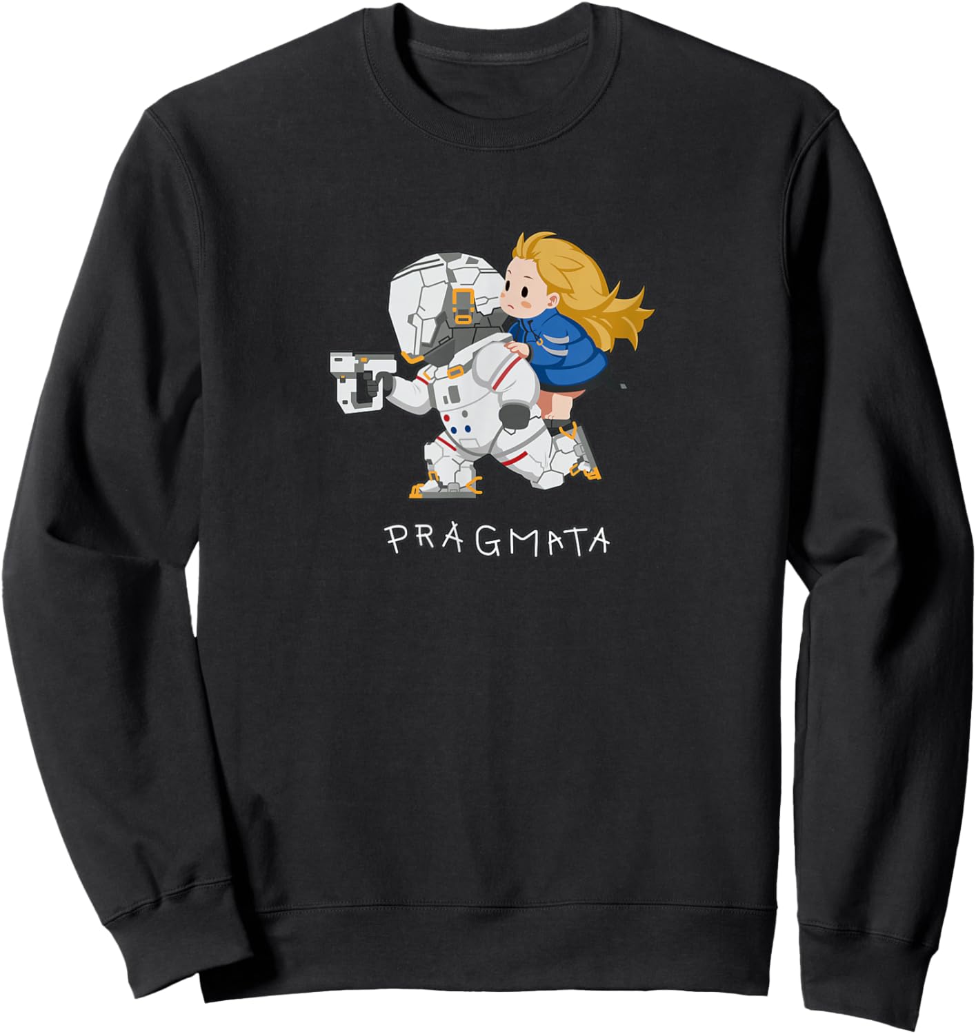 PRAGMATA Hugh & Diana Run! FP Sweatshirt - Sweatshirt | Black