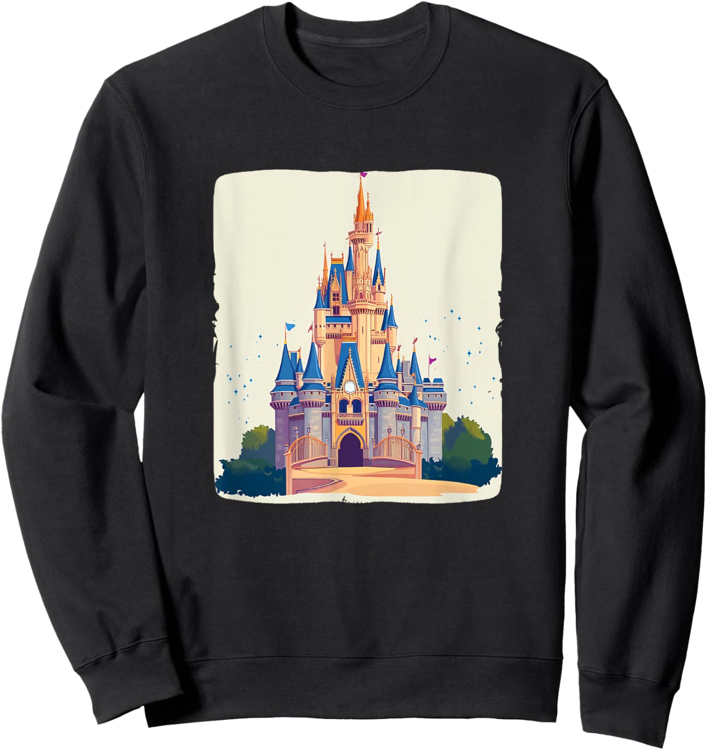 Cool Magical Kingdom Castle Costume for Boys and Girls Sweatshirt - Sweatshirt | Black