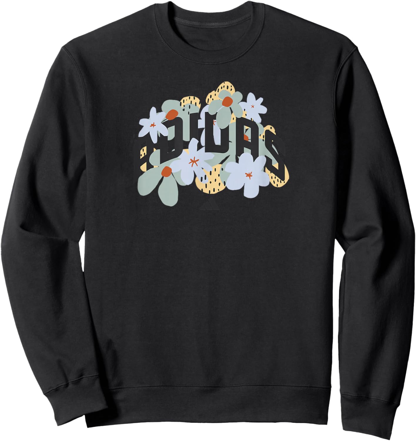 adidas Badge of Sport Statement Floral Pop Graphic Sweatshirt - Sweatshirt | Black