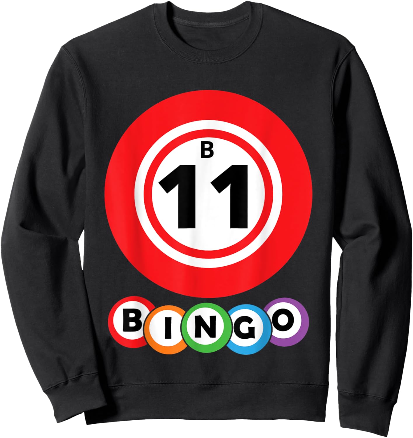 Lucky Bingo B11 Group Bingo Costume Sweatshirt - Sweatshirt | Black