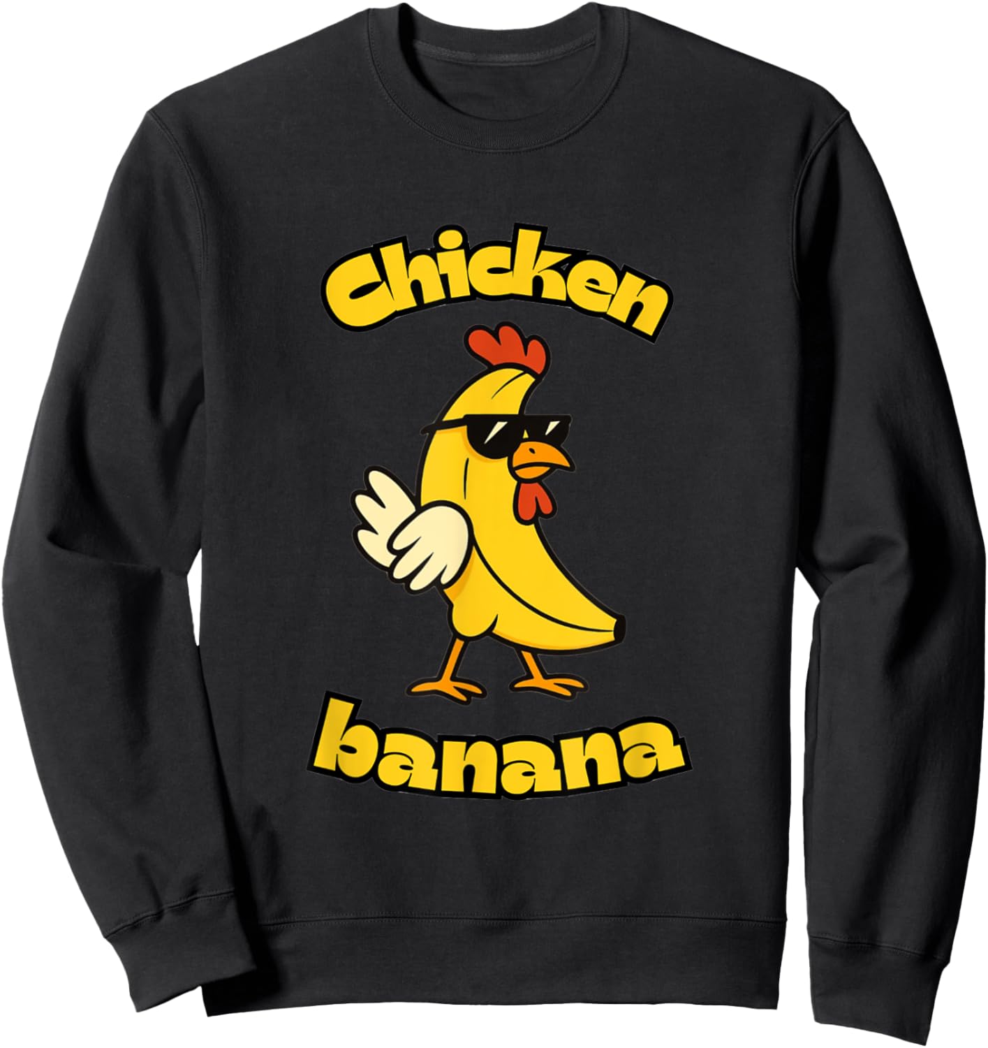 Chicken banana Sweatshirt - Sweatshirt | Black