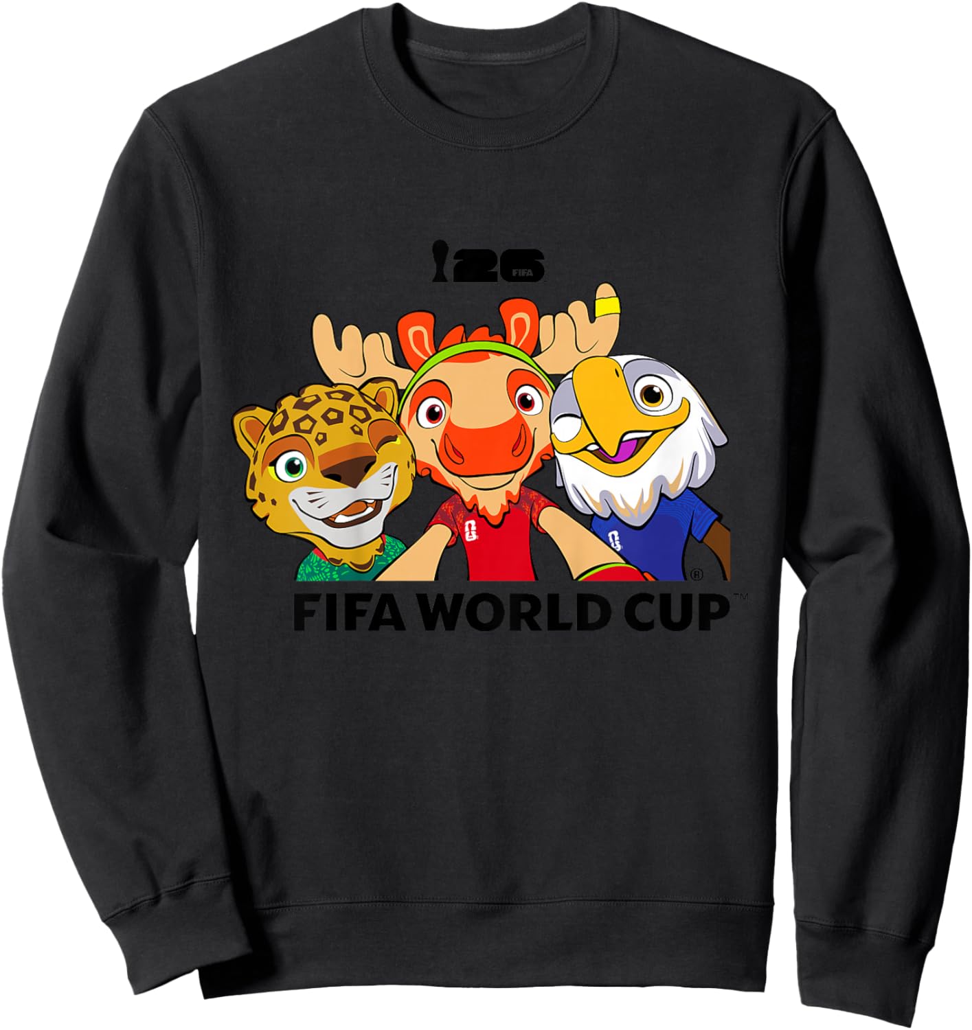 Enfant FIFA World CUP26 Host Country Mascotte Groupe Sweatshirt - Sweatshirt | Black