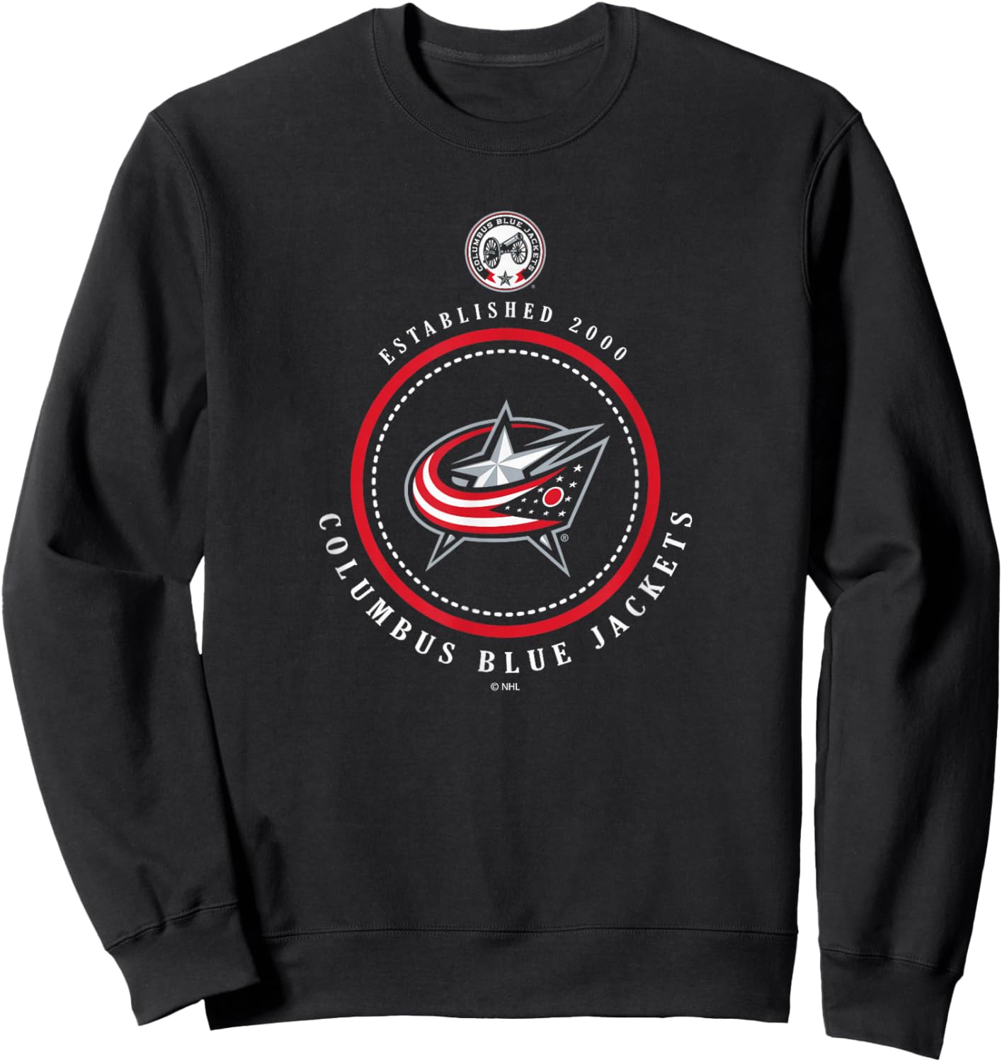 Columbus Blue Jackets Est 2000 Navy Officially Licensed Sweatshirt - Sweatshirt | Black