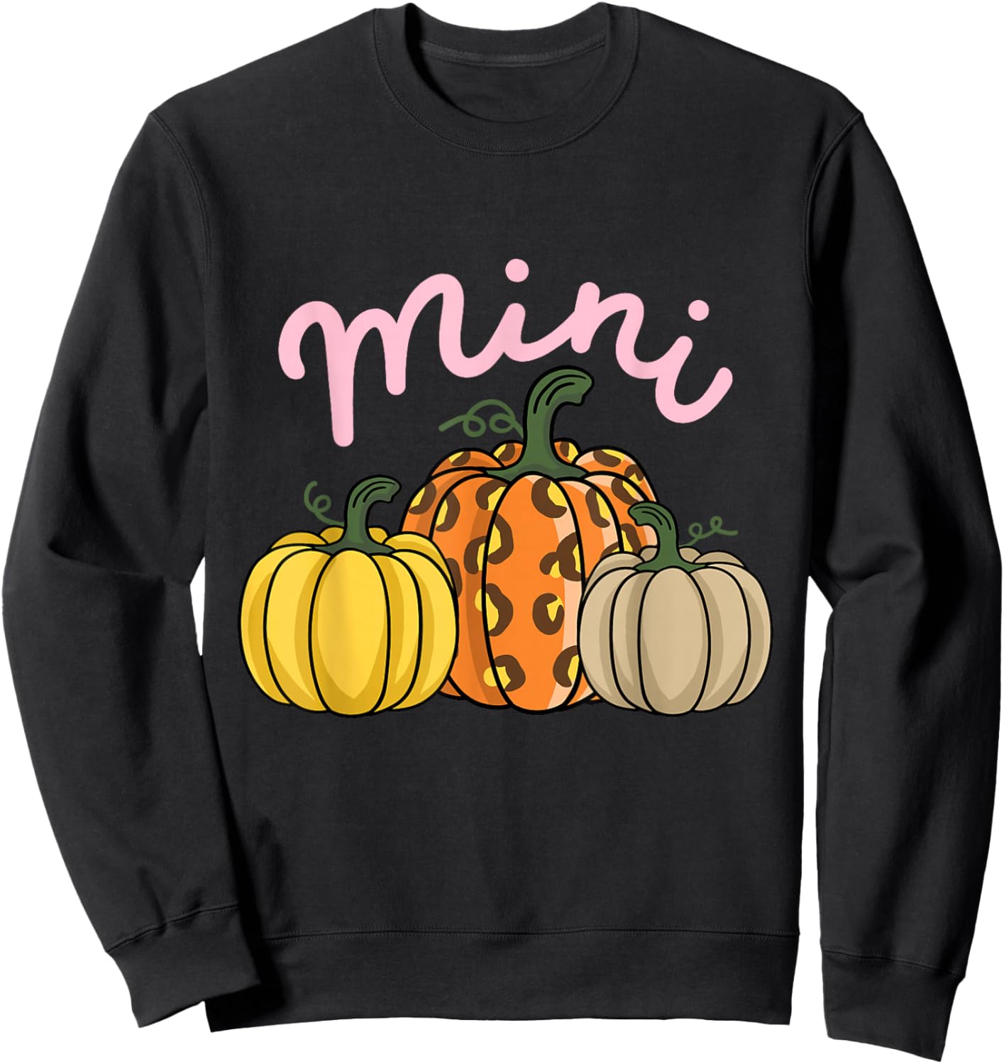 Mama and Mini Mommy and Me Matching Thanksgiving Kids Sweatshirt - Sweatshirt | Black