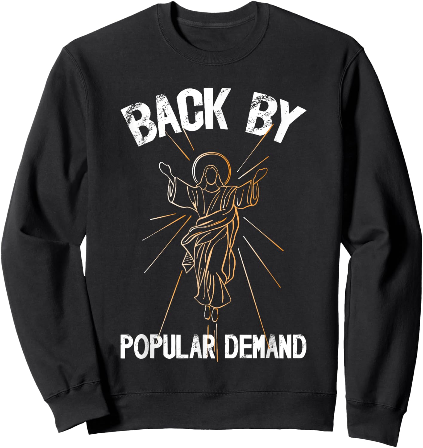Funny Jesus Christ Easter Resurrection Christian Adults Kids Sweatshirt - Sweatshirt | Black