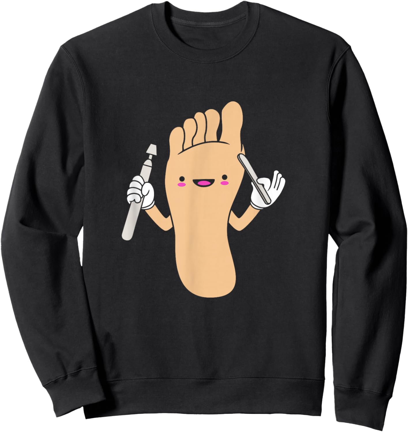 Funny Podiatrist Cute Foot Doctor Podiatry Sweatshirt - Sweatshirt | Black