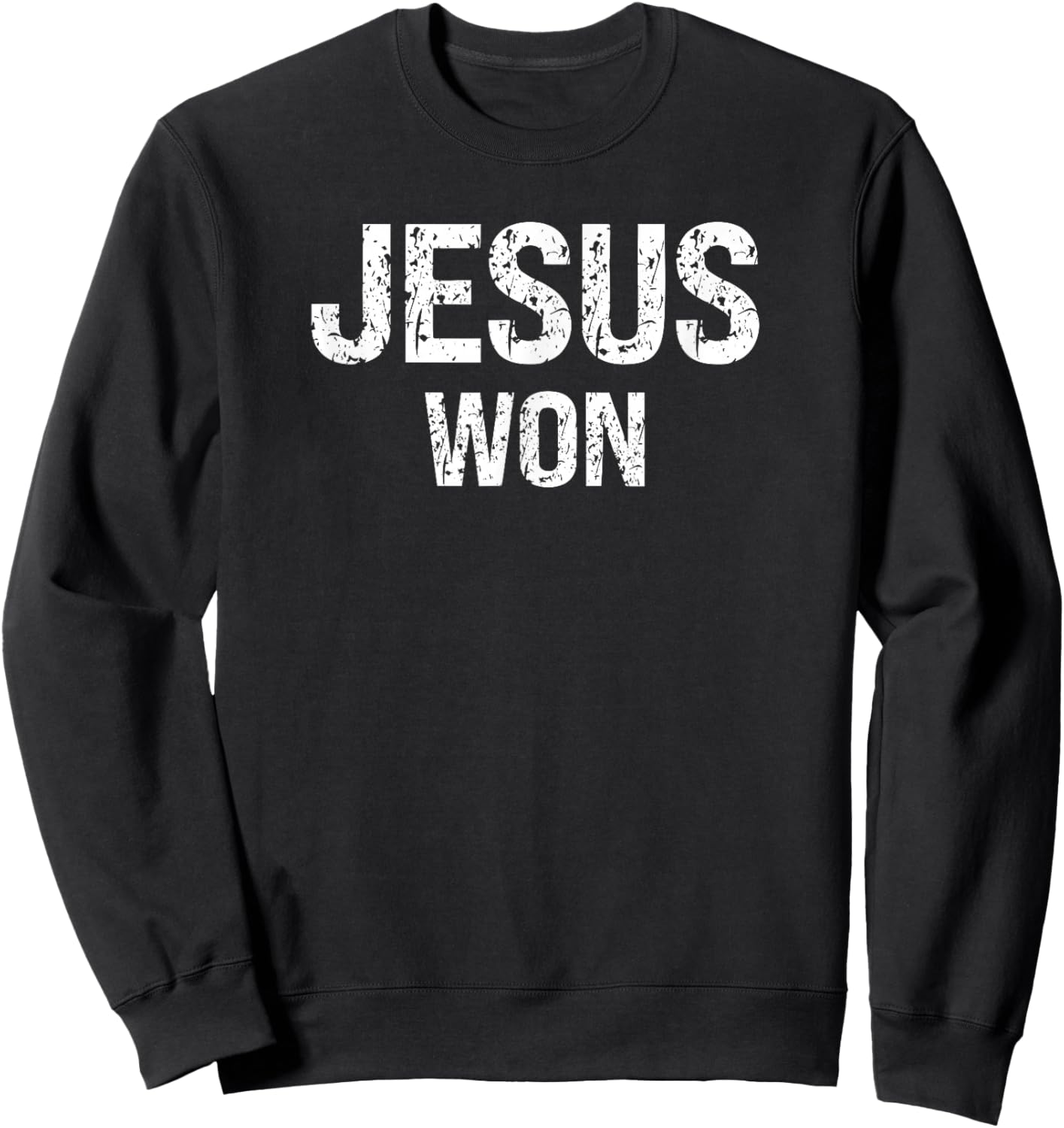Jesus Won Sweatshirt - Sweatshirt | Black