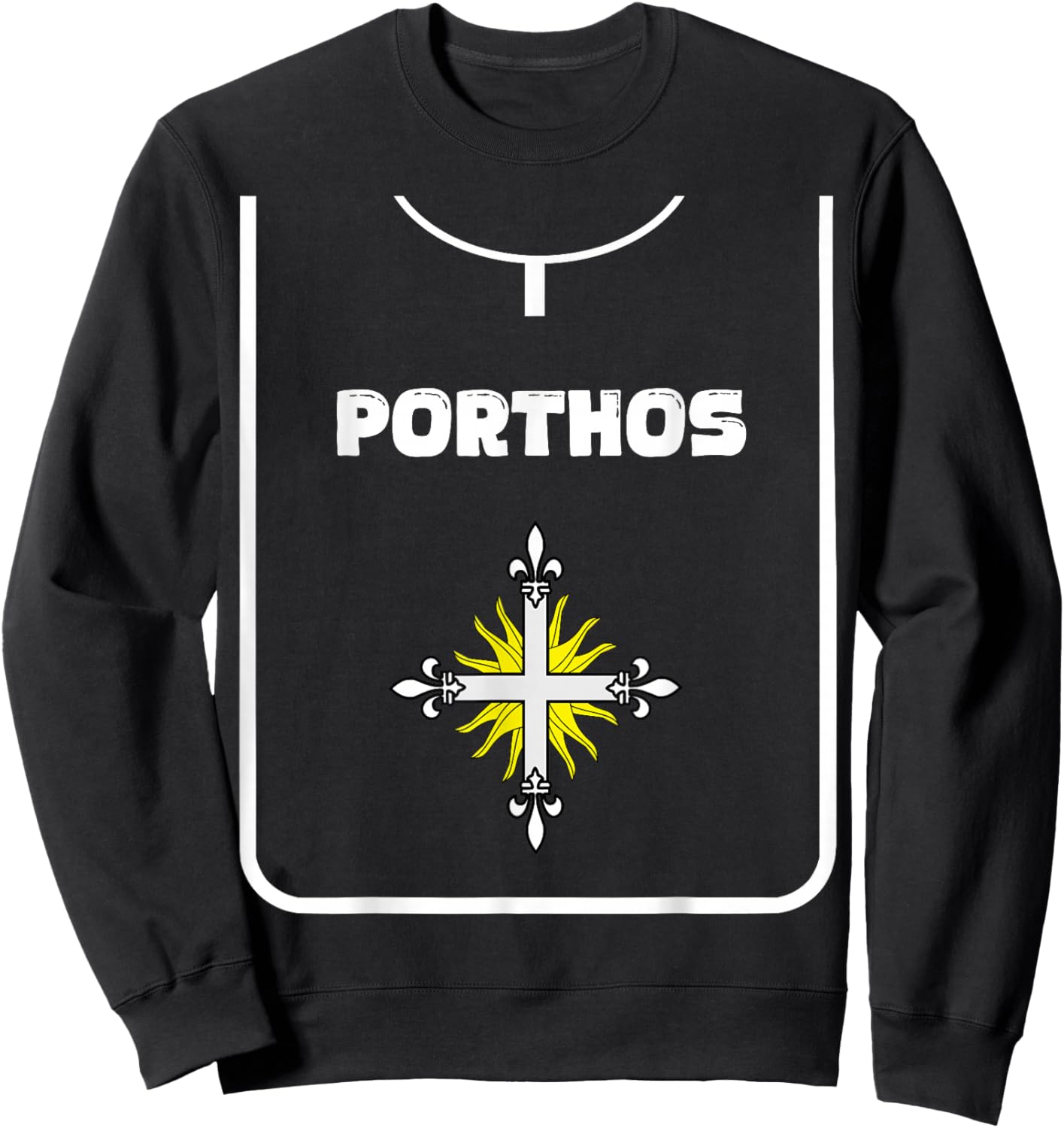 Novel The Three Musketeers DIY Halloween Carnival Costume Sweatshirt - Sweatshirt | Black