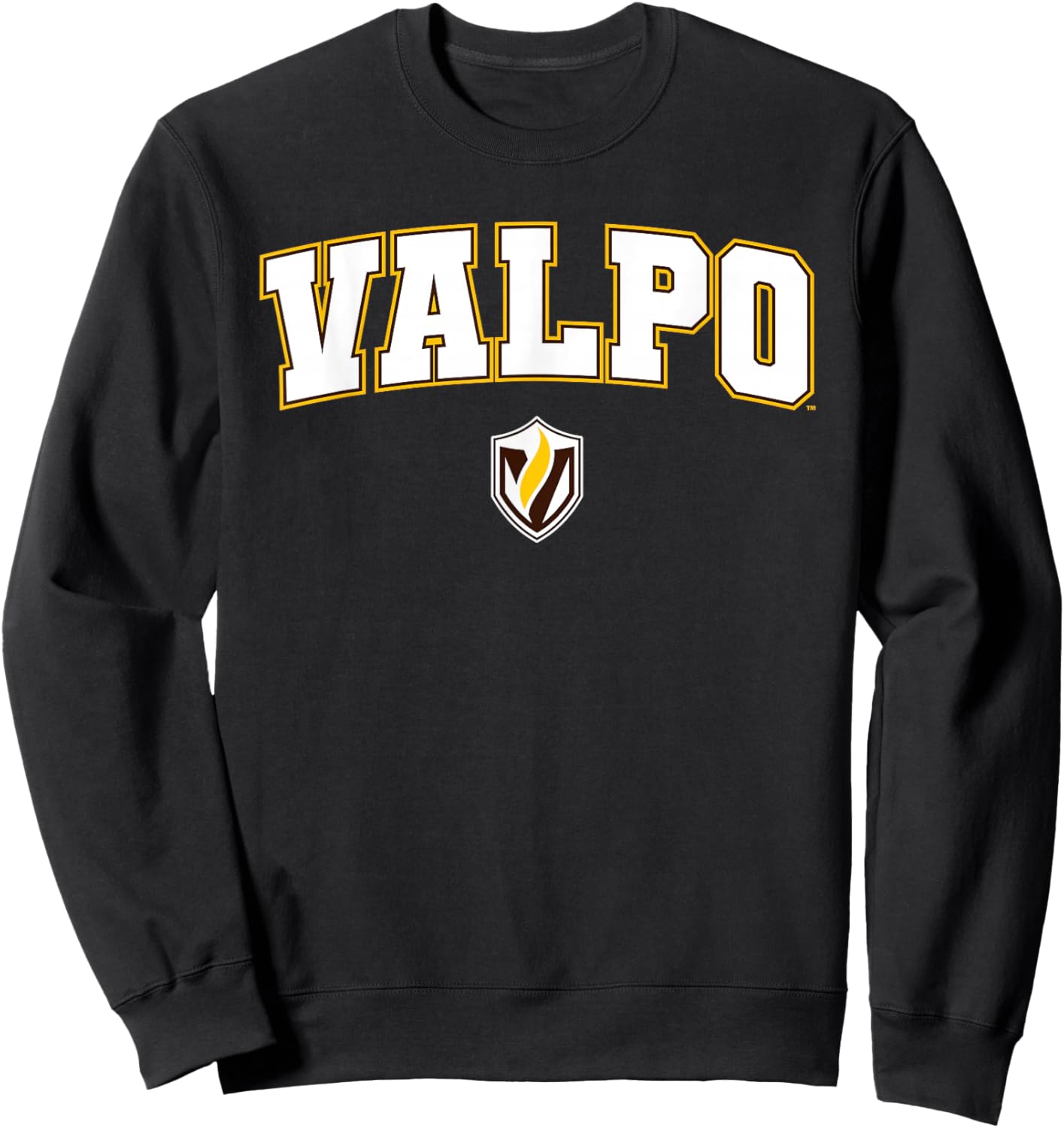 Valparaiso University Valpo Crusaders Arch Logo Sweatshirt - Sweatshirt | Black