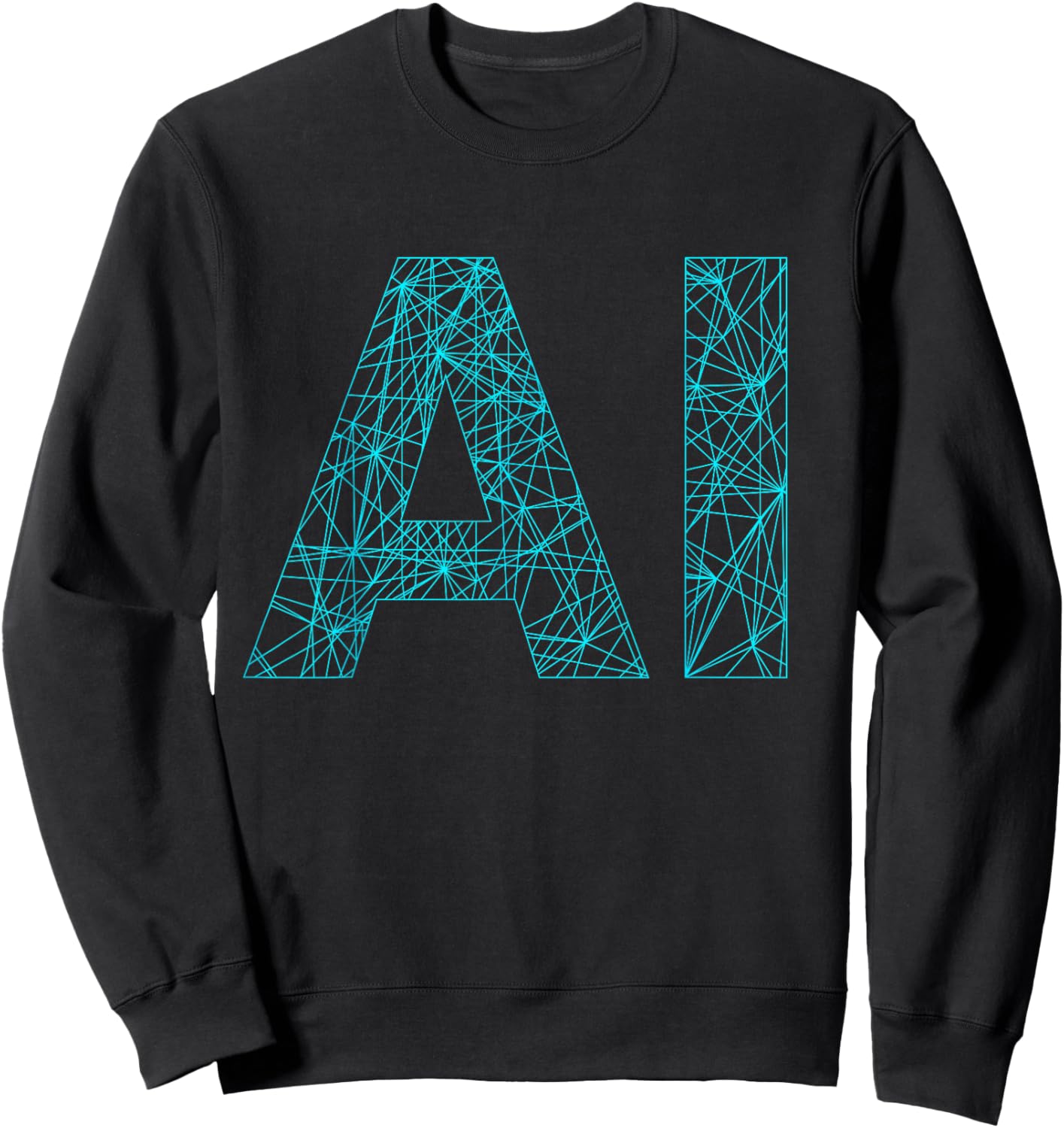 AI Artificial Intelligence Cool Design Sweatshirt - Sweatshirt | Black