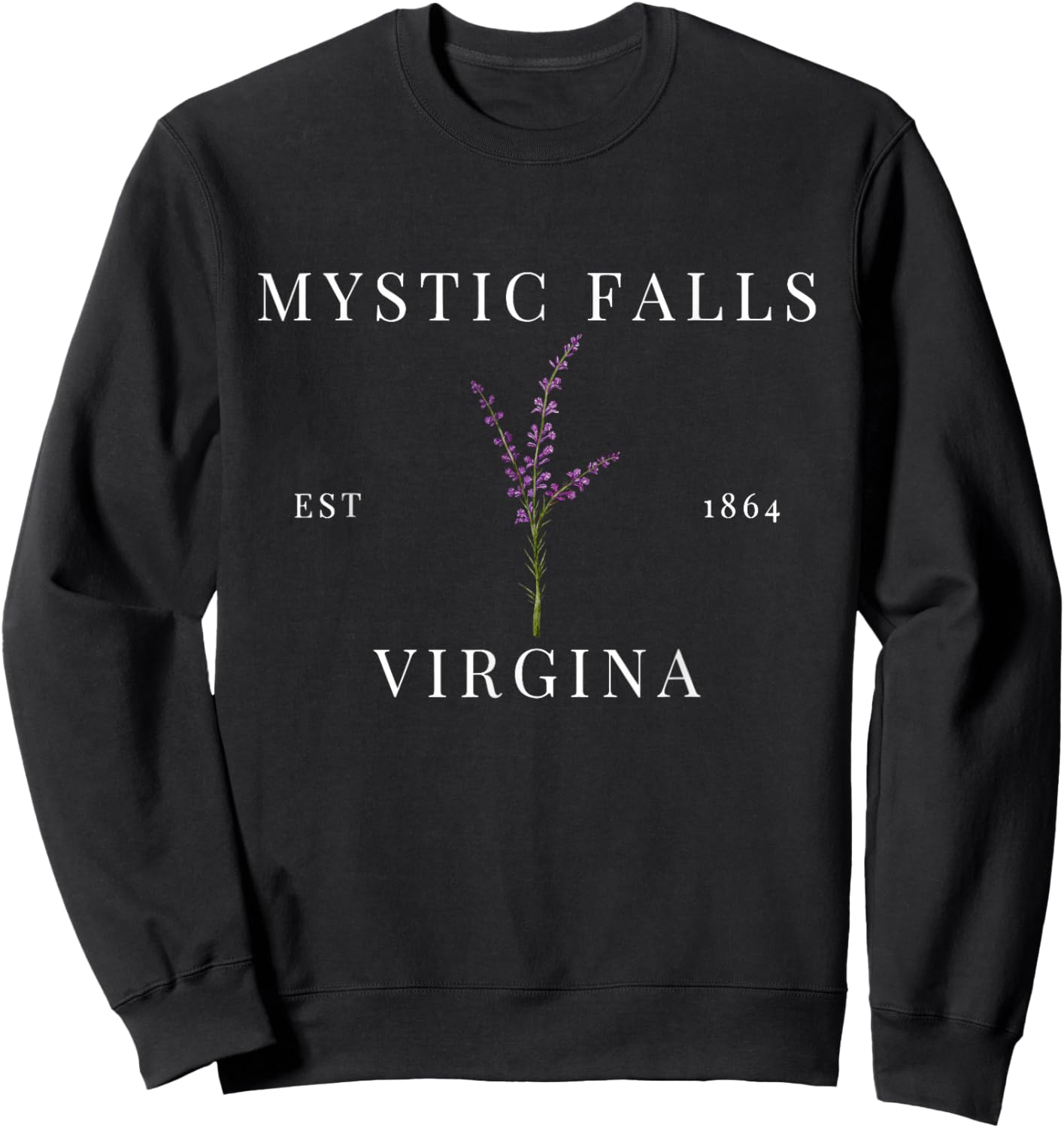 Mystic Falls Town Virginia Mystic Sweatshirt - Sweatshirt | Black