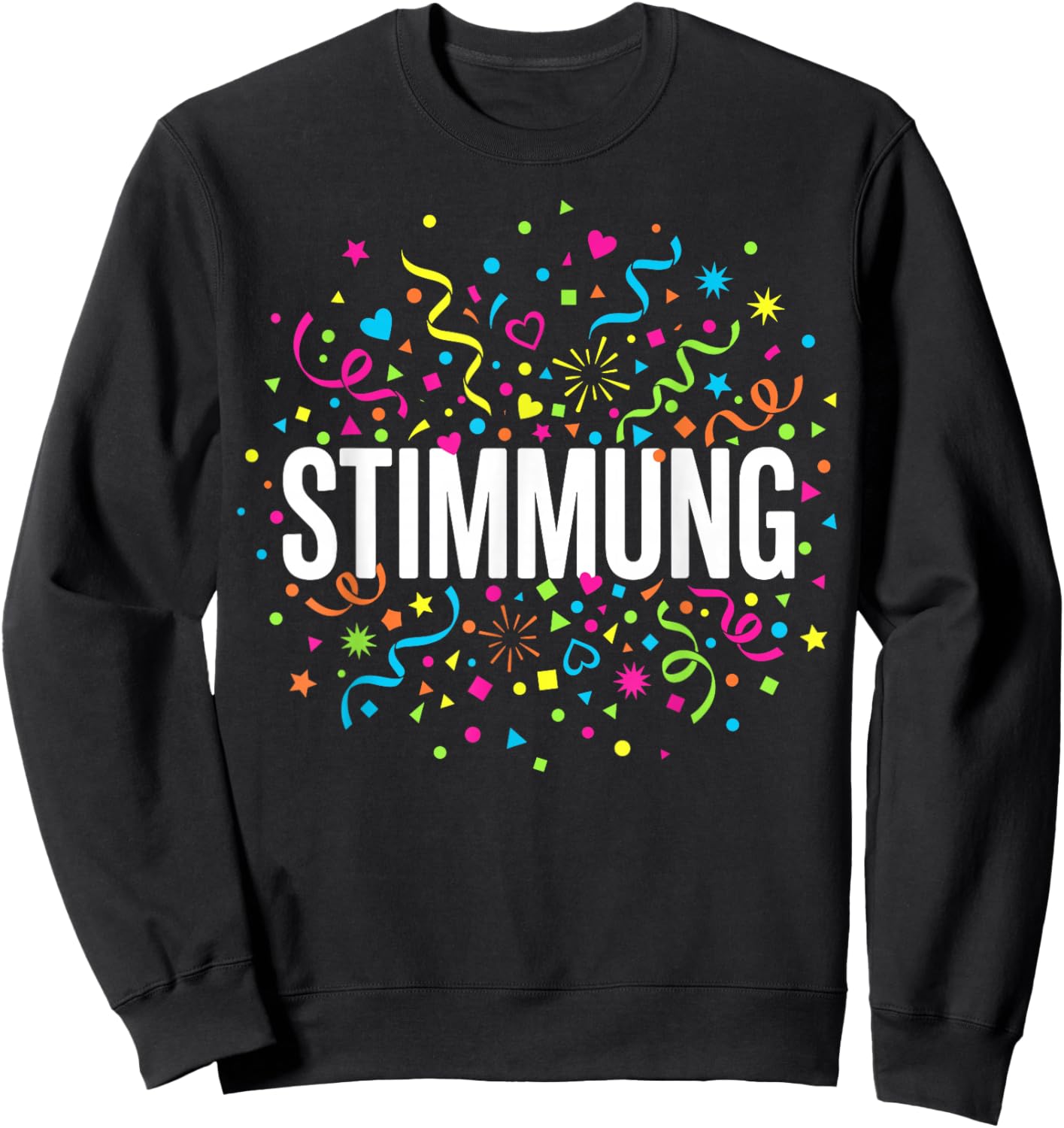 Cologne Carnival Confetti Mood Alaaf Sweatshirt - Sweatshirt | Black