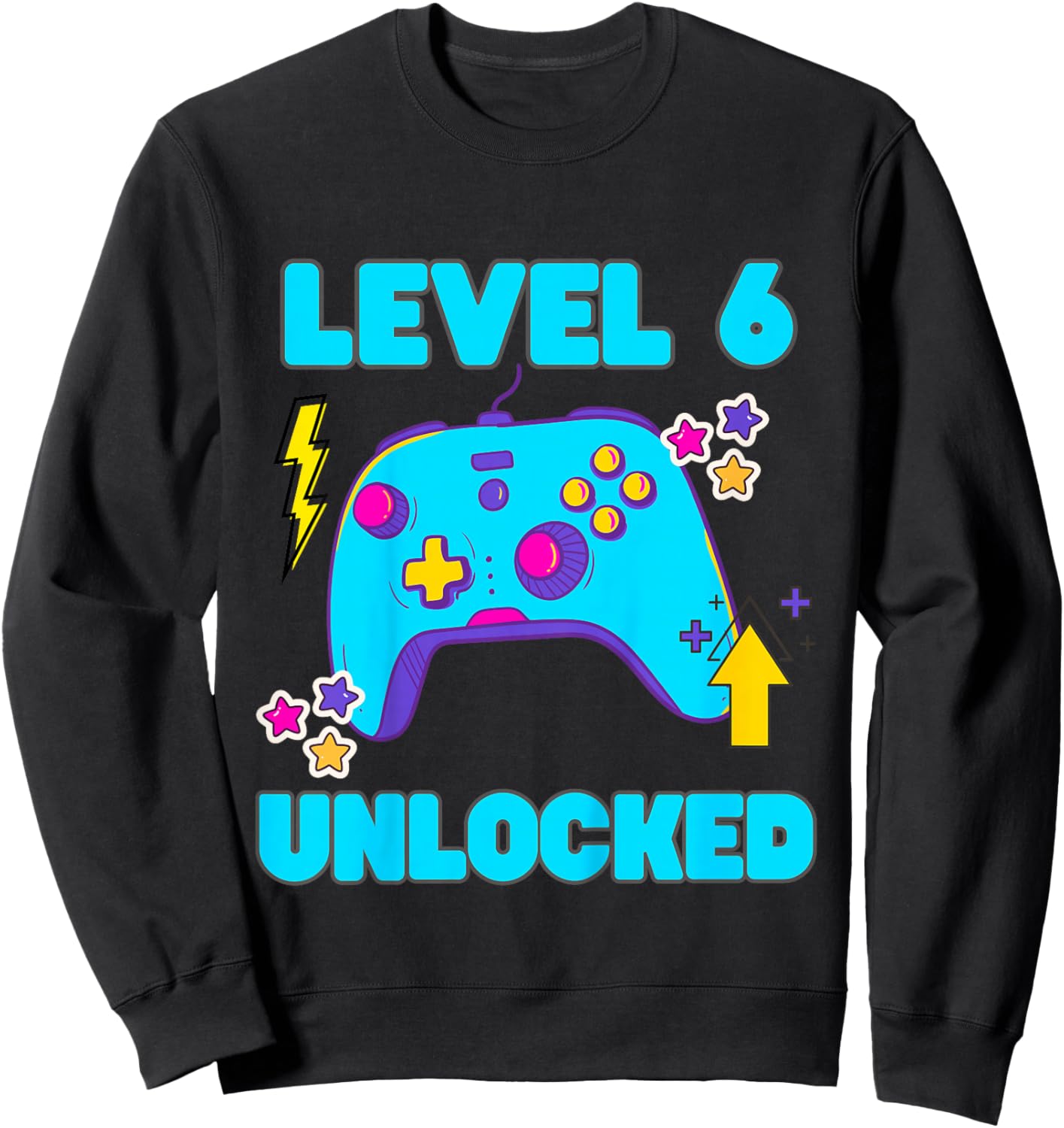 Kids Level 6 Unlocked Sweatshirt - Sweatshirt | Black