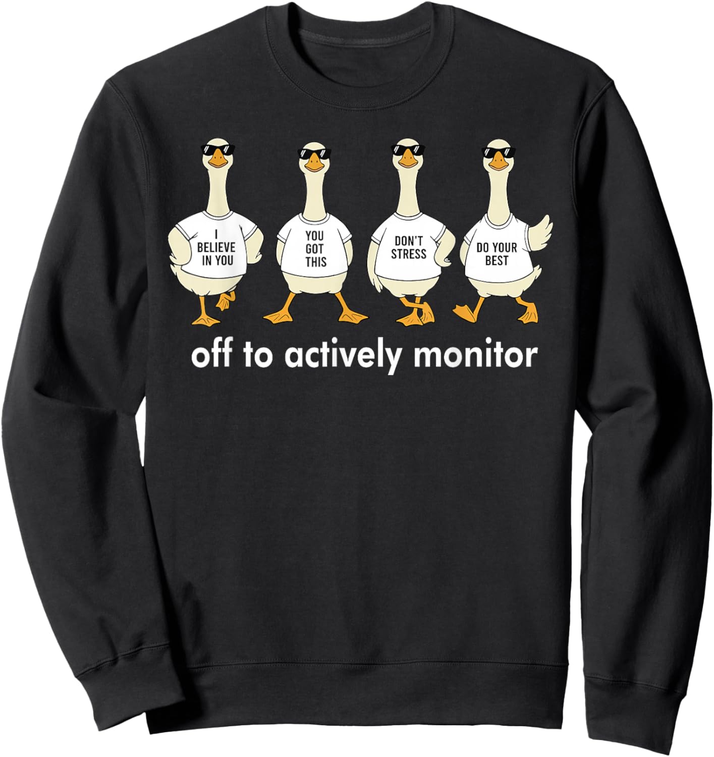 Testing Goose Sweatshirt - Sweatshirt | Black