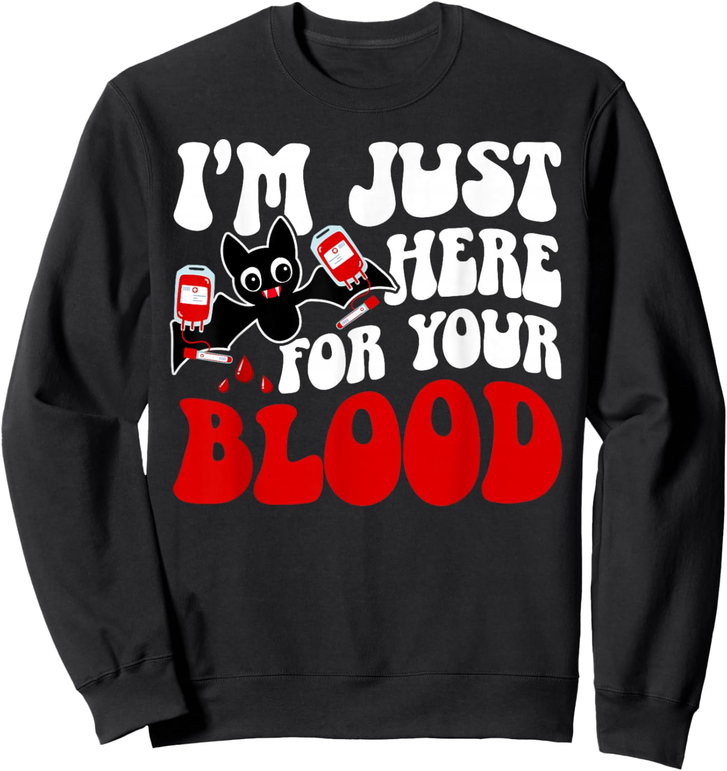 Phlebotomist Groovy Phlebotomy Phlebotomist Sweatshirt - Sweatshirt | Black