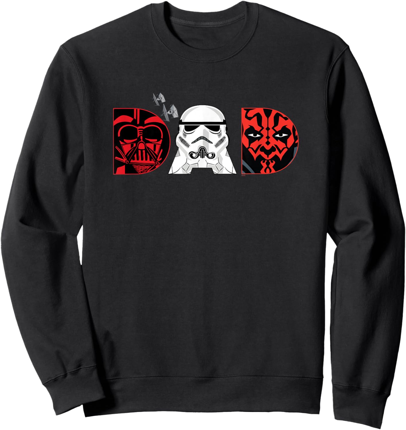 Star Wars Darth Vader Darth Maul Dad Father’s Day Birthday Sweatshirt - Sweatshirt | Black
