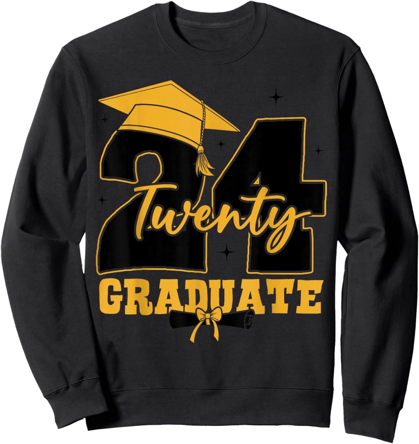 2024 Graduate Class of 2024 Senior High School Graduation Sweatshirt - Sweatshirt | Black