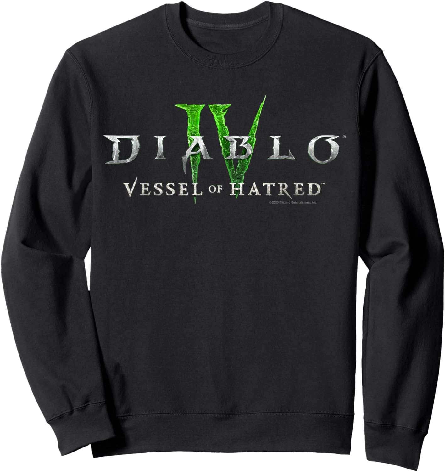 Diablo IV Vessel of Hatred Chest Logo Sweatshirt - Sweatshirt | Black