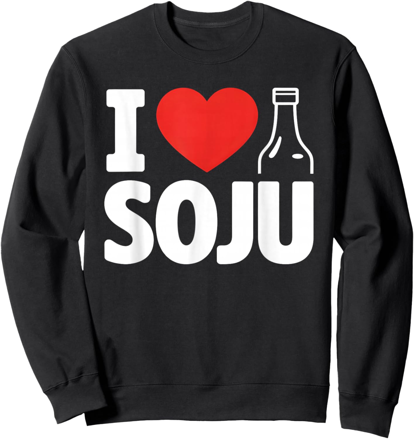 I Love Soju Sweatshirt - Sweatshirt | Black