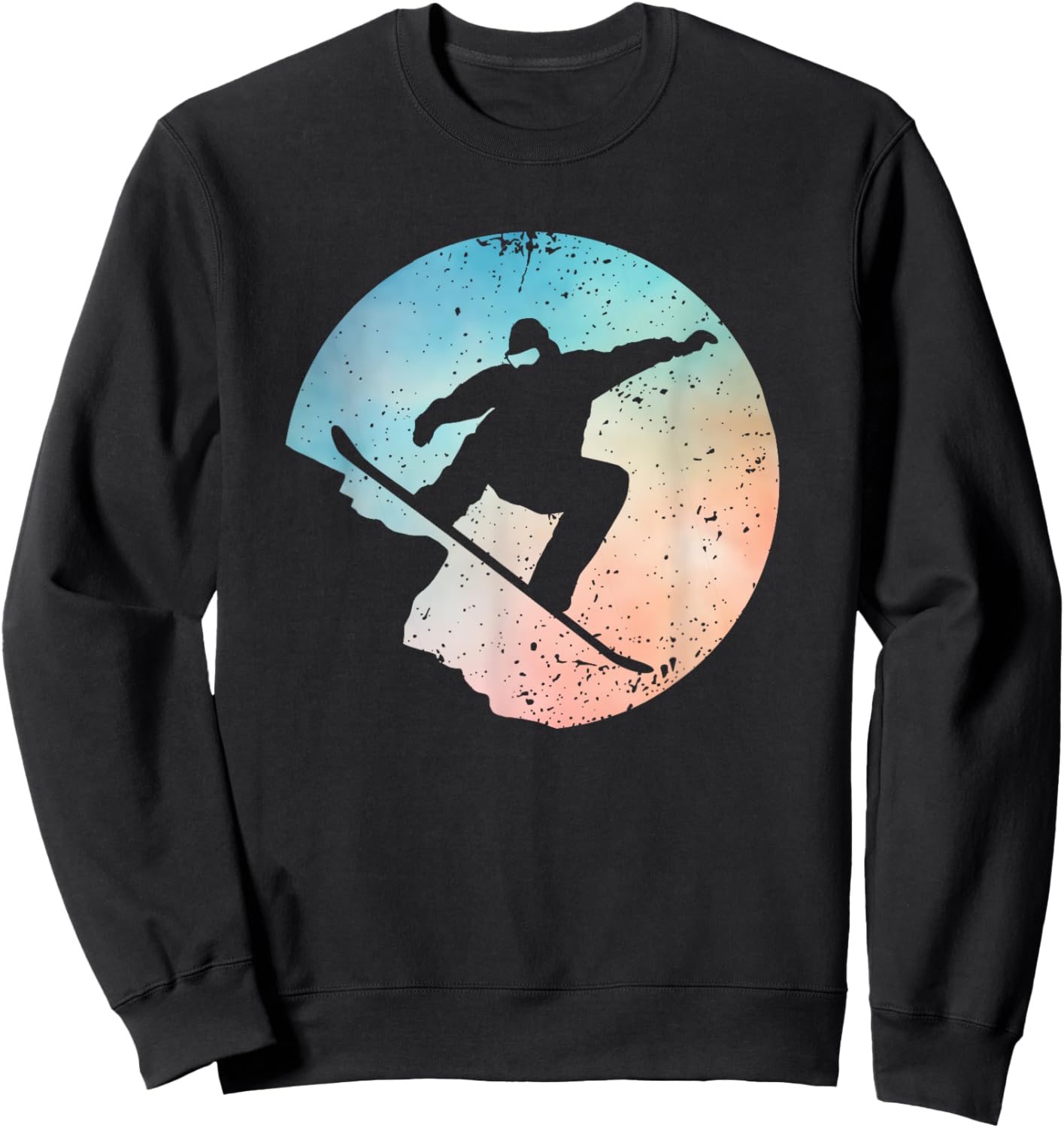 Funny Snowboarding Art Women Snowboard Snowboarder Sweatshirt - Sweatshirt | Black