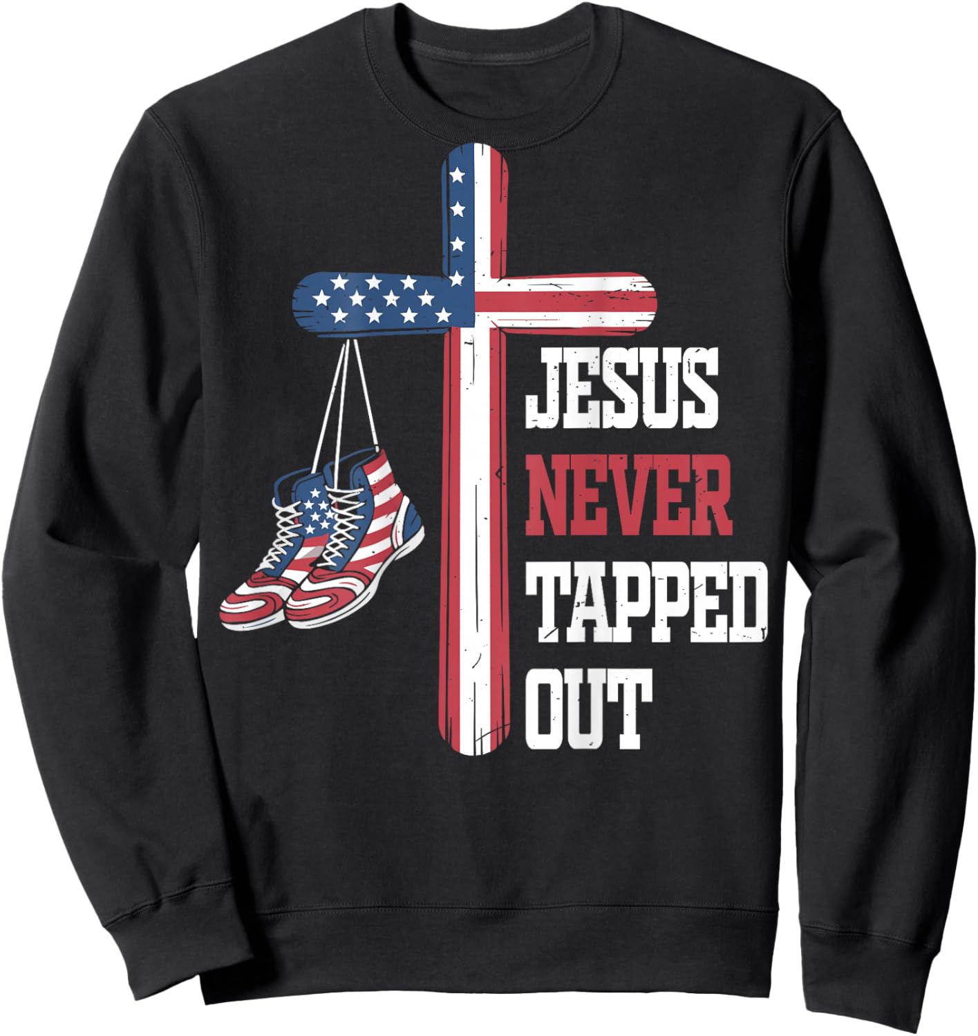 US Flag Men Sweatshirt - Sweatshirt | Black
