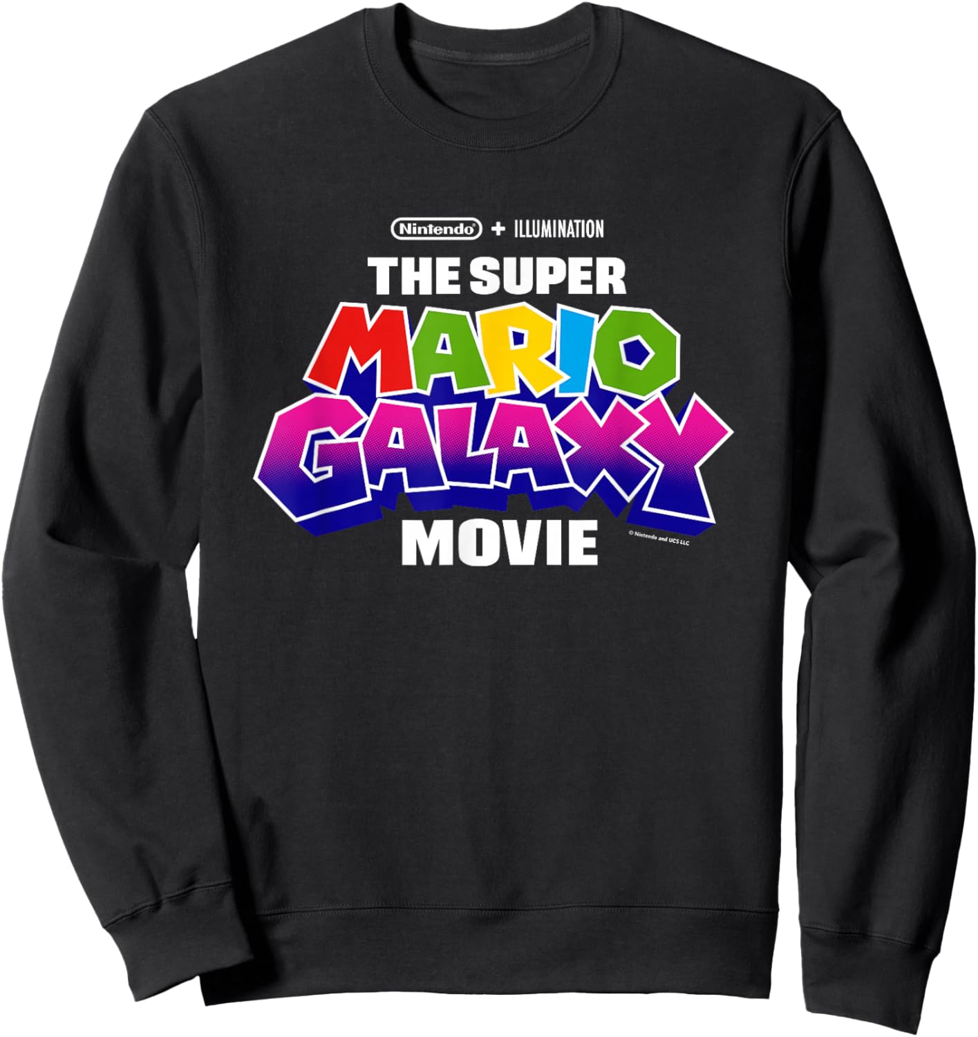 The Super Mario Galaxy Movie Logo Sweatshirt - Sweatshirt | Black