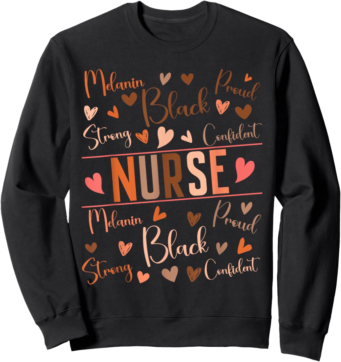 Nurse Black History Month African American Nursing Scrub Sweatshirt - Sweatshirt | Black