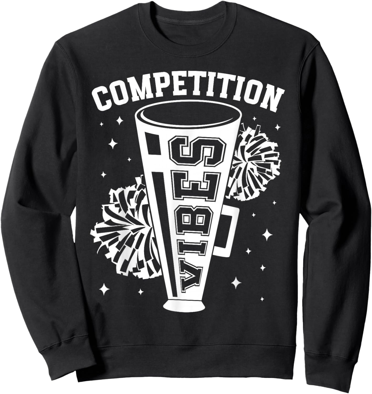 Competition Vibes Cheer Comp Day Cheerleader Competition Day Sweatshirt - Sweatshirt | Black