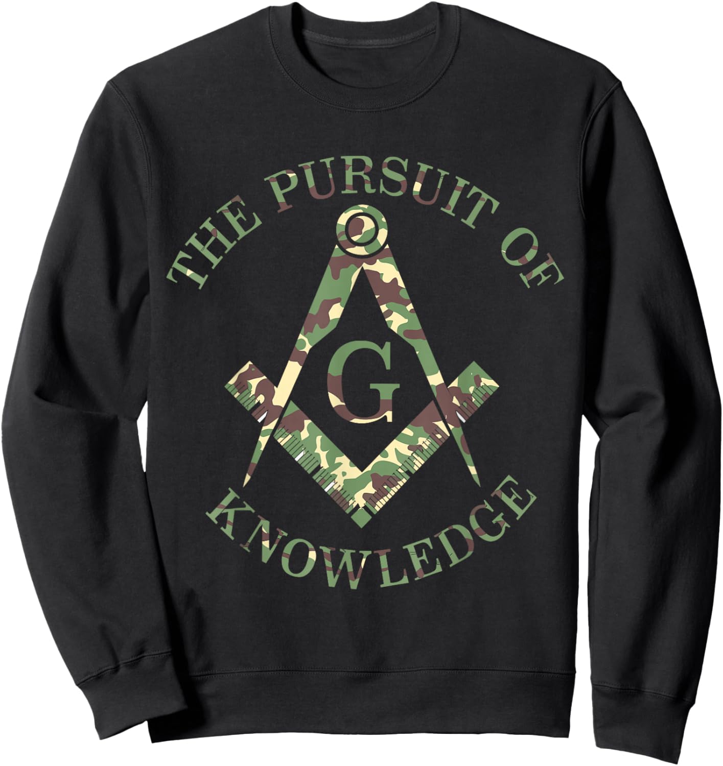 Mason Masonic Camo Freemason Sweatshirt - Sweatshirt | Black