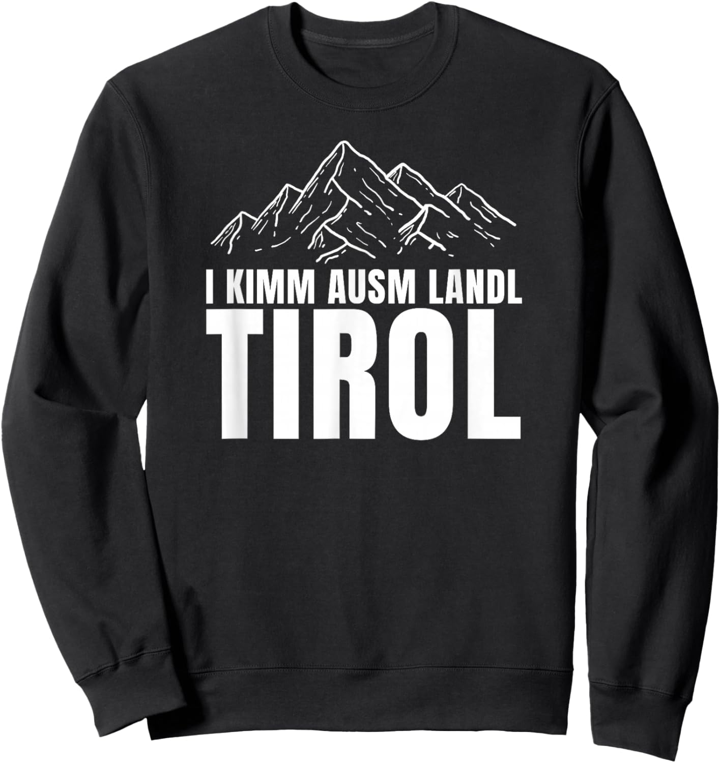 Tirol. DJ Apres Ski Outfit. Es ist Zeit Tirol zu feiern Sweatshirt - Sweatshirt | Black