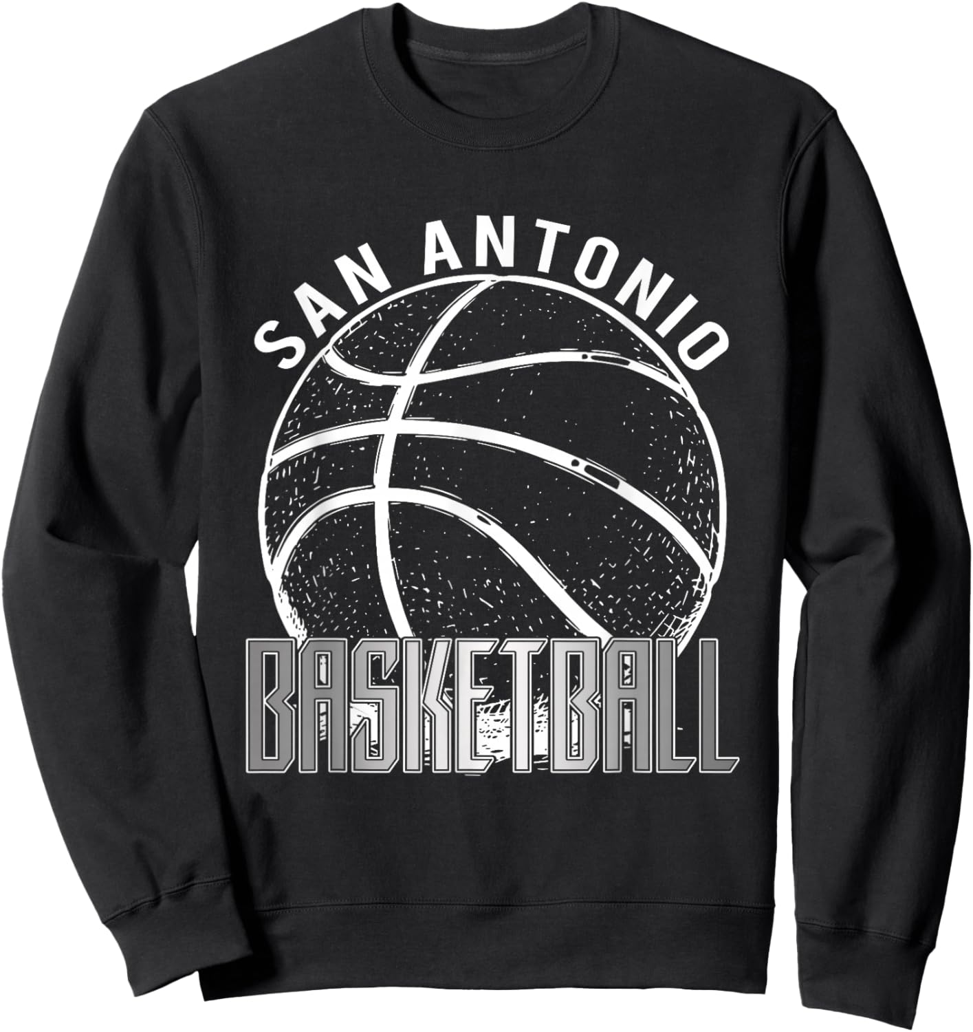 San Antonio Name Vintage Throwback Classic Design Sweatshirt - Sweatshirt | Black