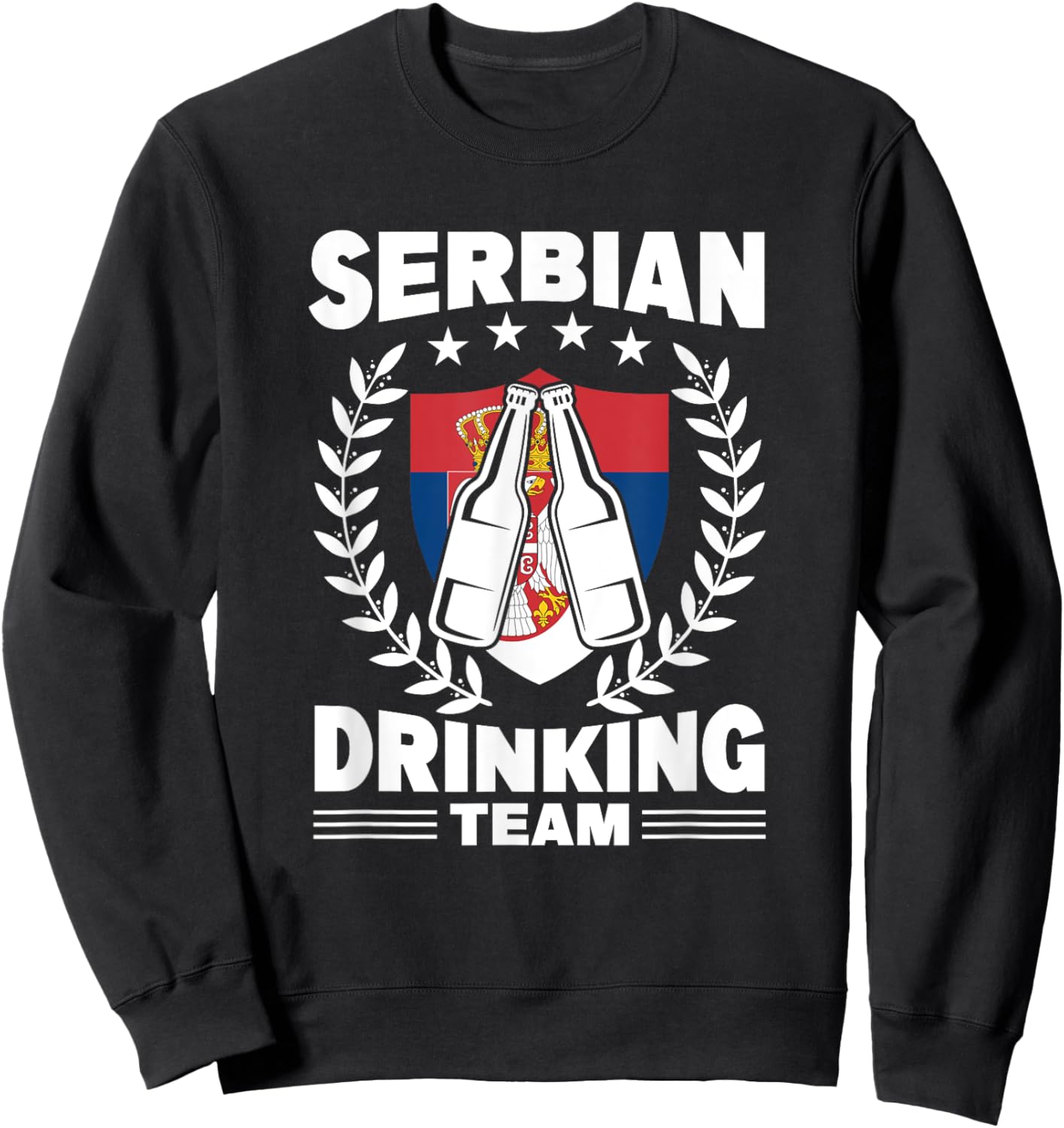 Serbian Drinking Team Sweatshirt - Sweatshirt | Black