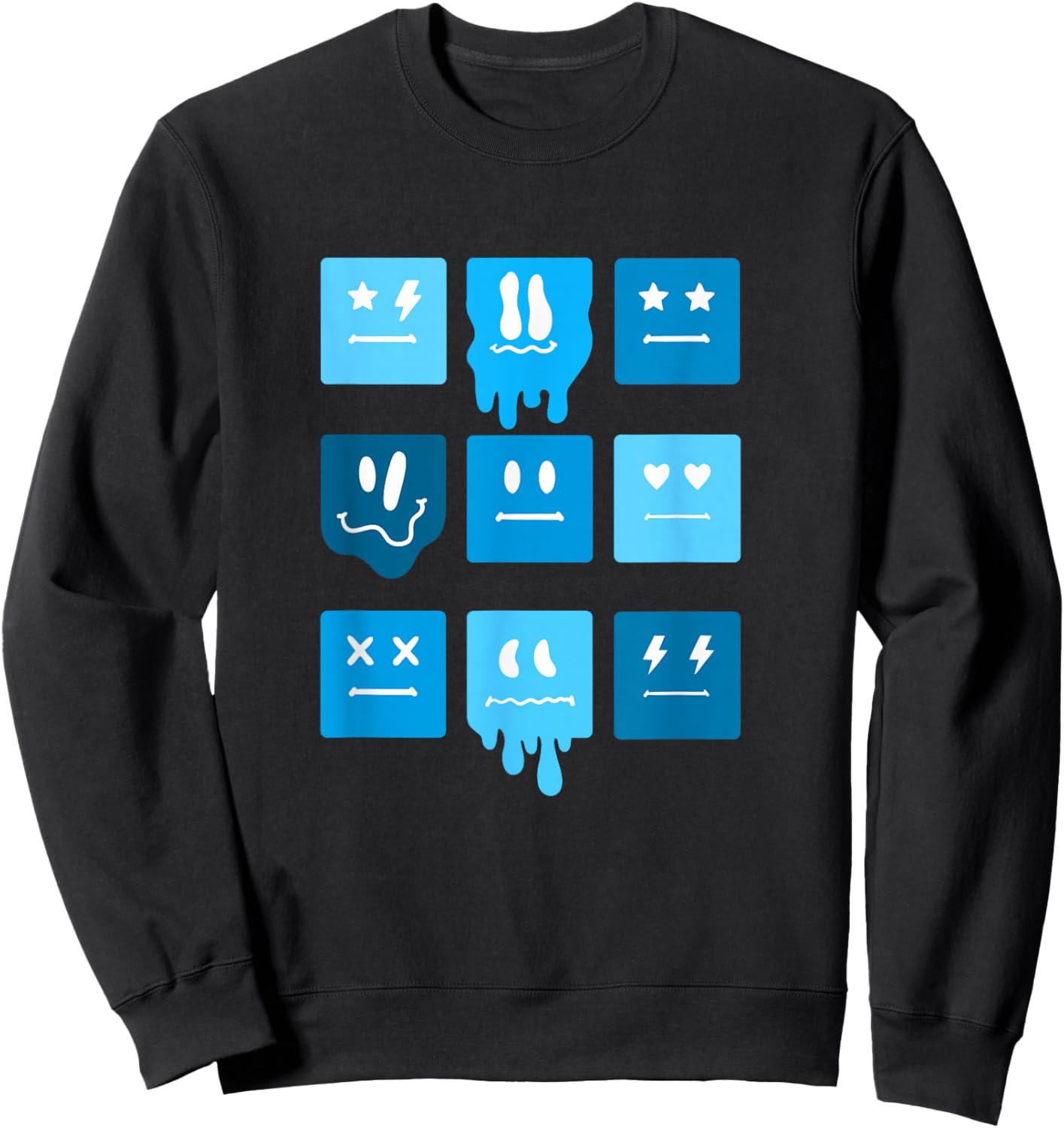 Blue Moods Blue Graphic Sweatshirt - Sweatshirt | Black