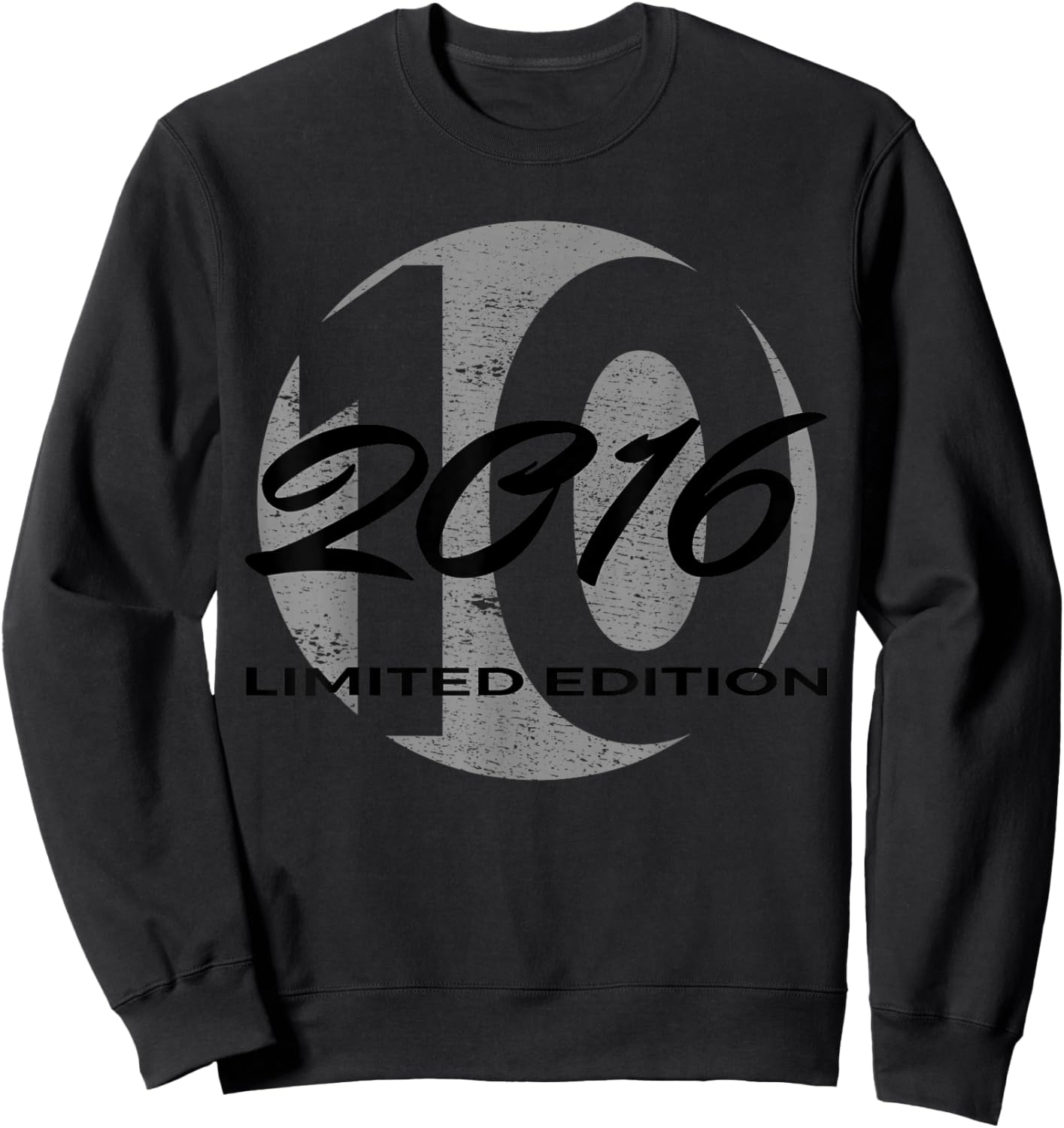 10th Birthday Girl Boy 10 Years 2016 Funny Gift Sweatshirt - Sweatshirt | Black