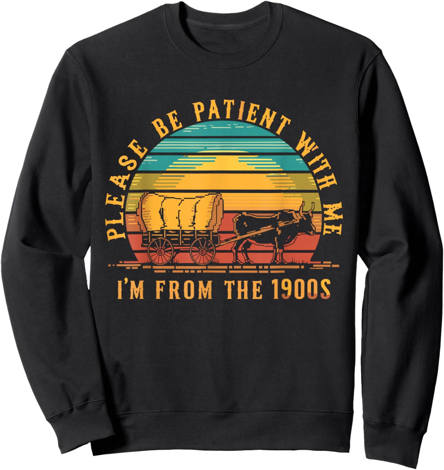 Please Be Patient With Me I'm From The 1900s Sweatshirt - Sweatshirt | Black