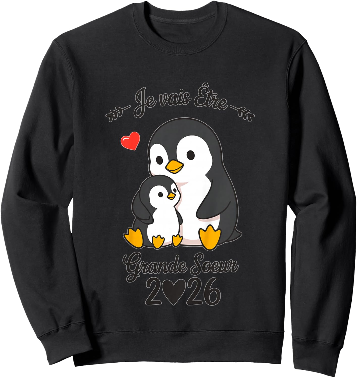 Child Future Big Sister 2026 I Will Be Big Sister 2026 Sweatshirt - Sweatshirt | Black
