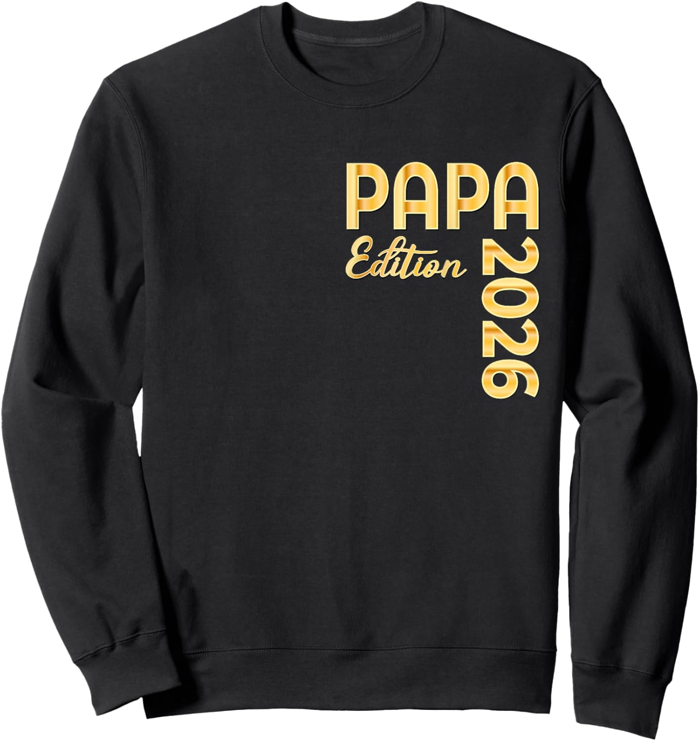 Announce Baby Birth 2026 Dad Sweatshirt - Sweatshirt | Black