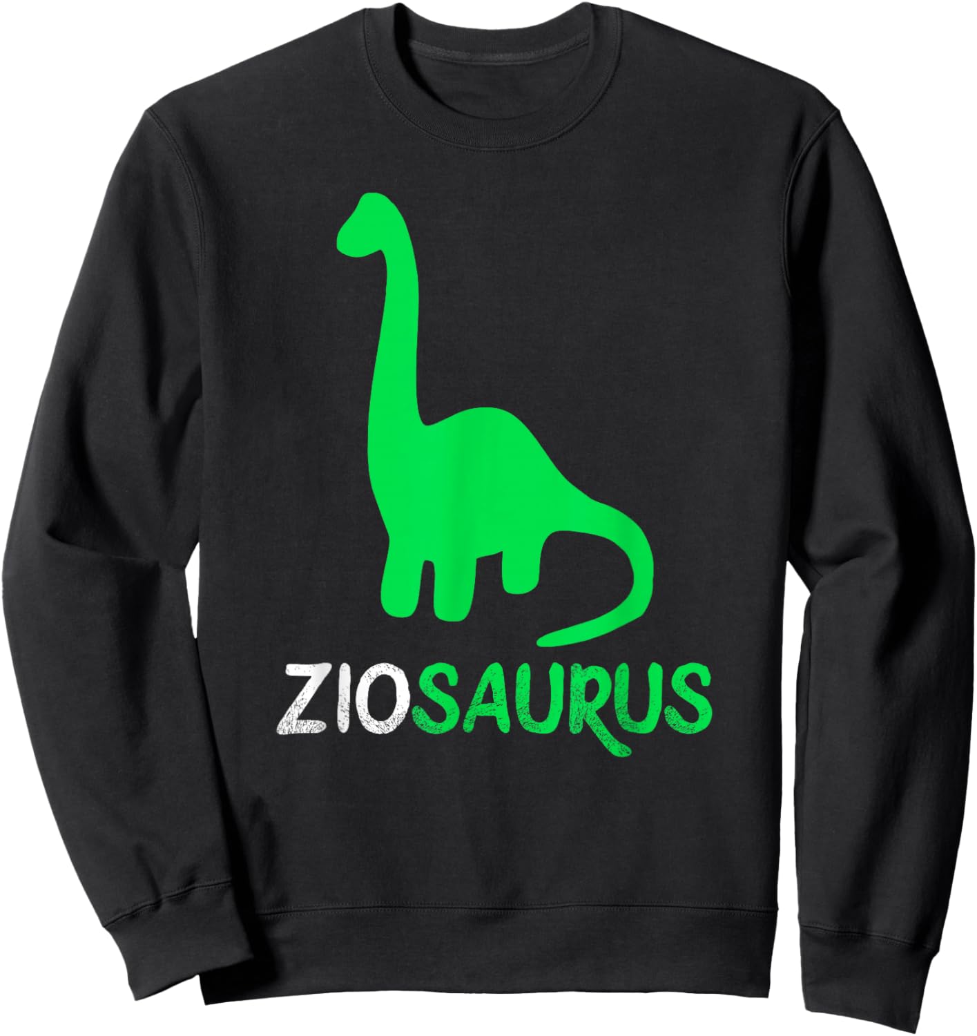 Zio-Saurus Dino Dinosaur ZioSaurus Cool Funny Sweatshirt - Sweatshirt | Black